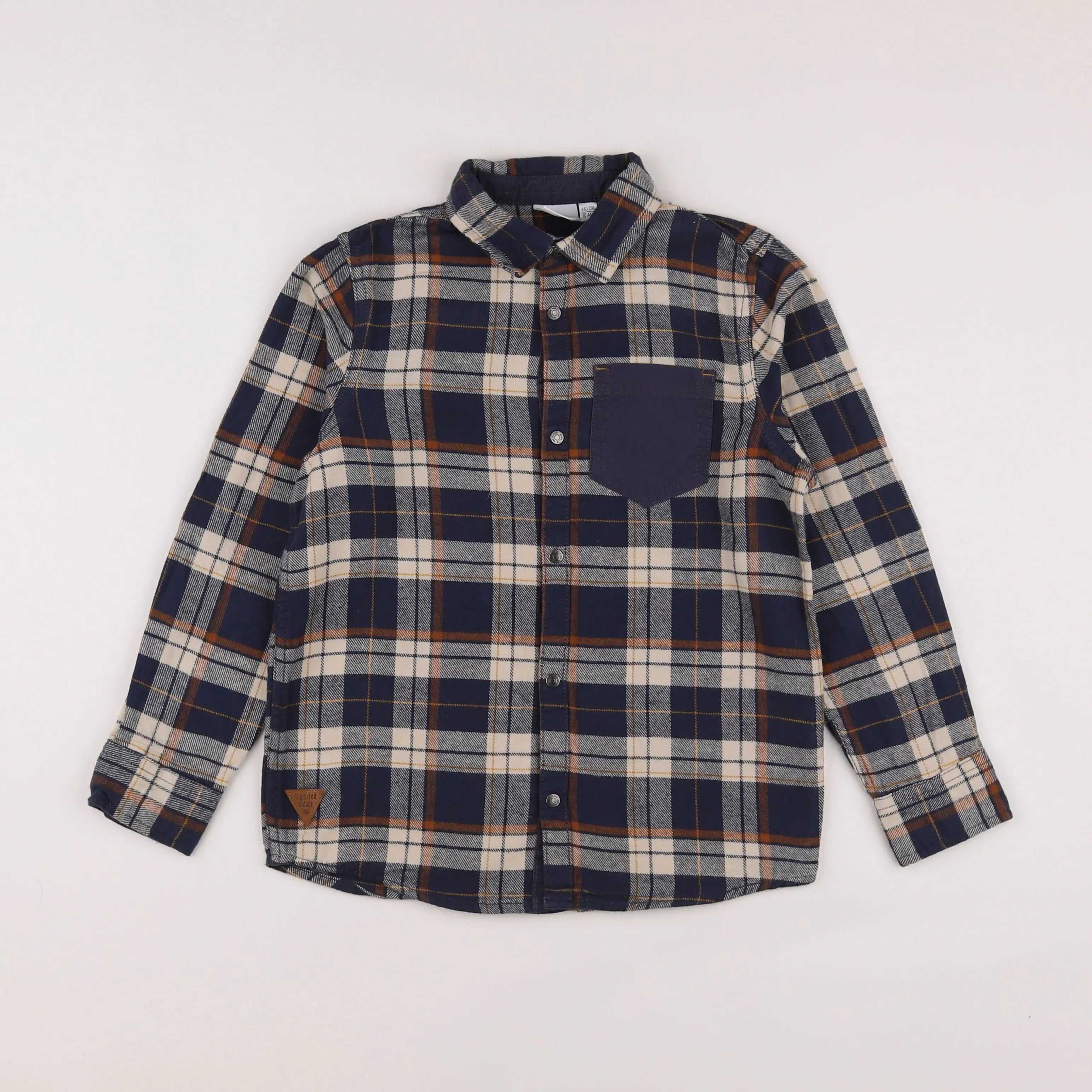Vertbaudet - chemise bleu - 10 ans