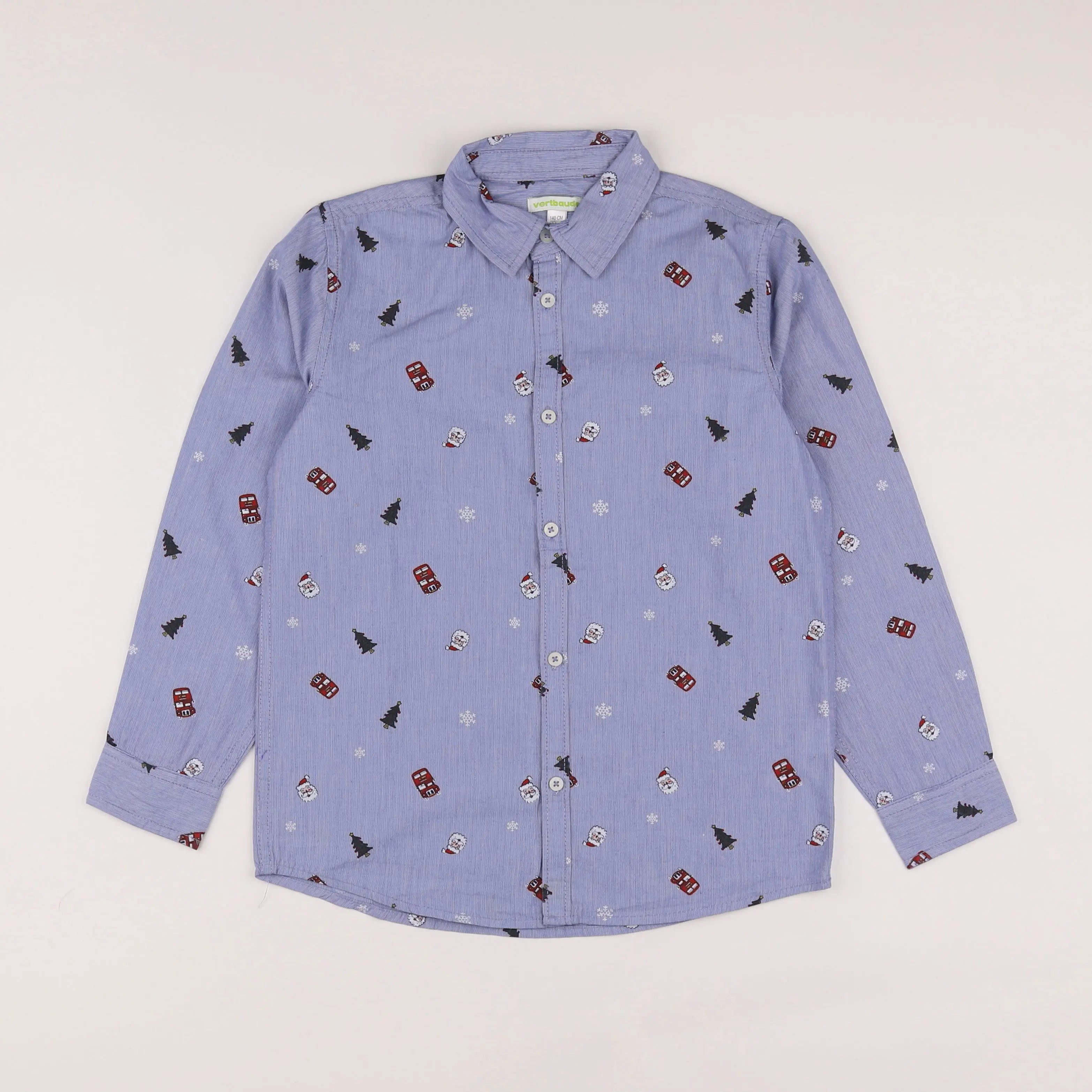 Vertbaudet - chemise bleu - 10 ans