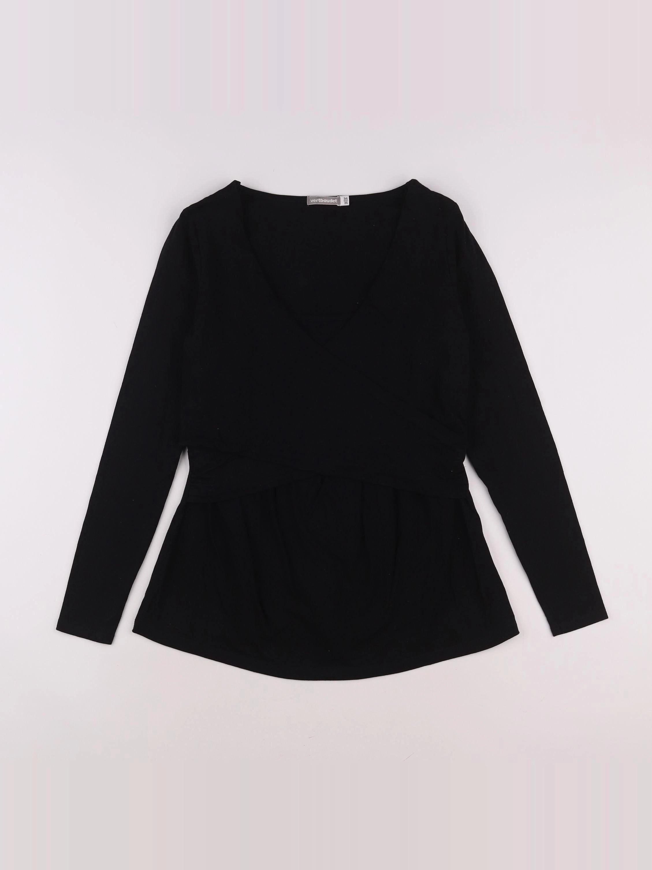 Vertbaudet - tee-shirt allaitement, grossesse noir - 34 à 36