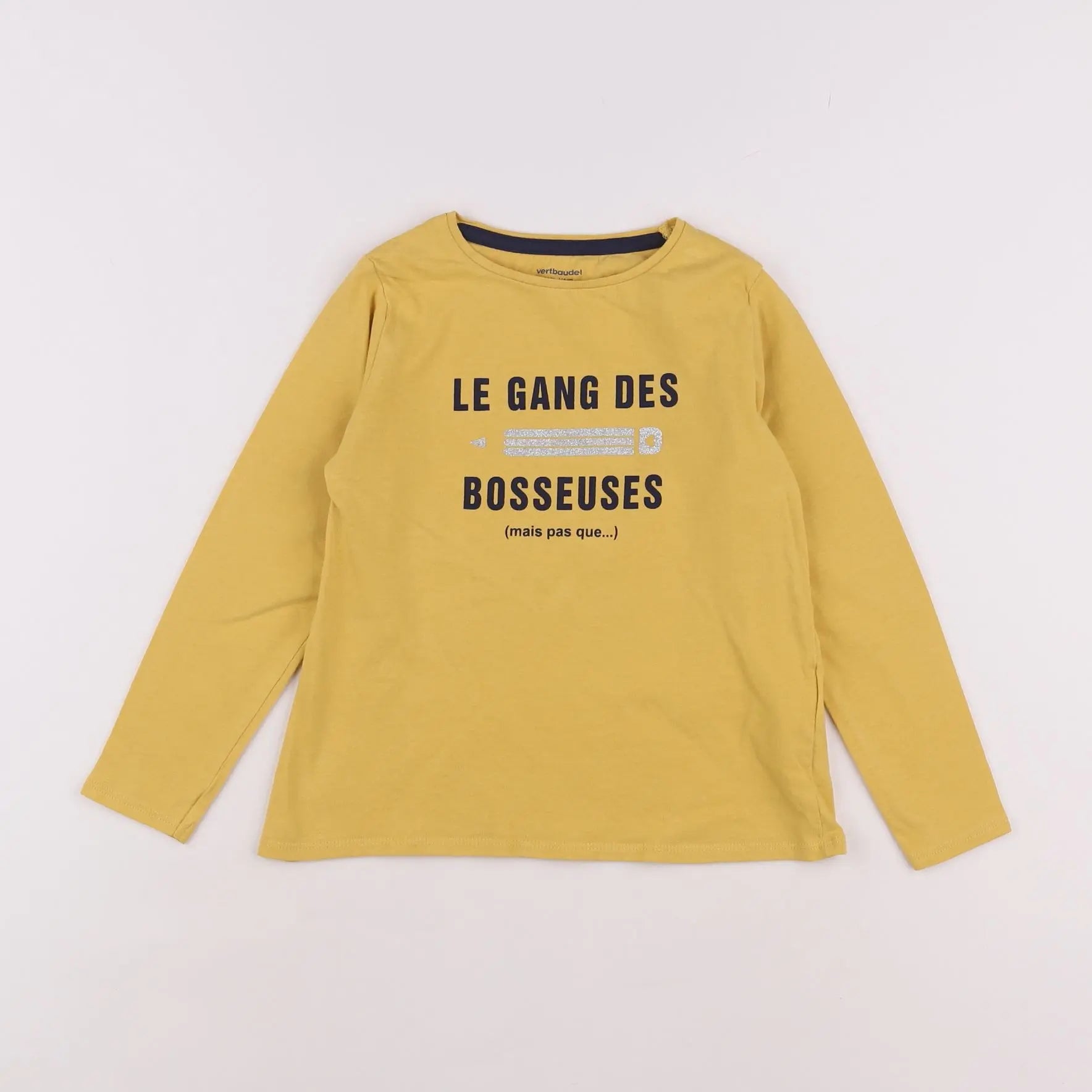 Vertbaudet - tee-shirt jaune - 6 ans