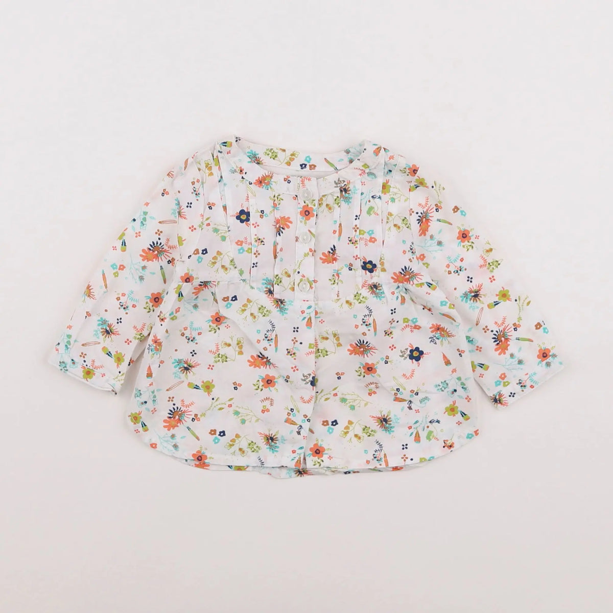 Vertbaudet - blouse blanc - 3 mois