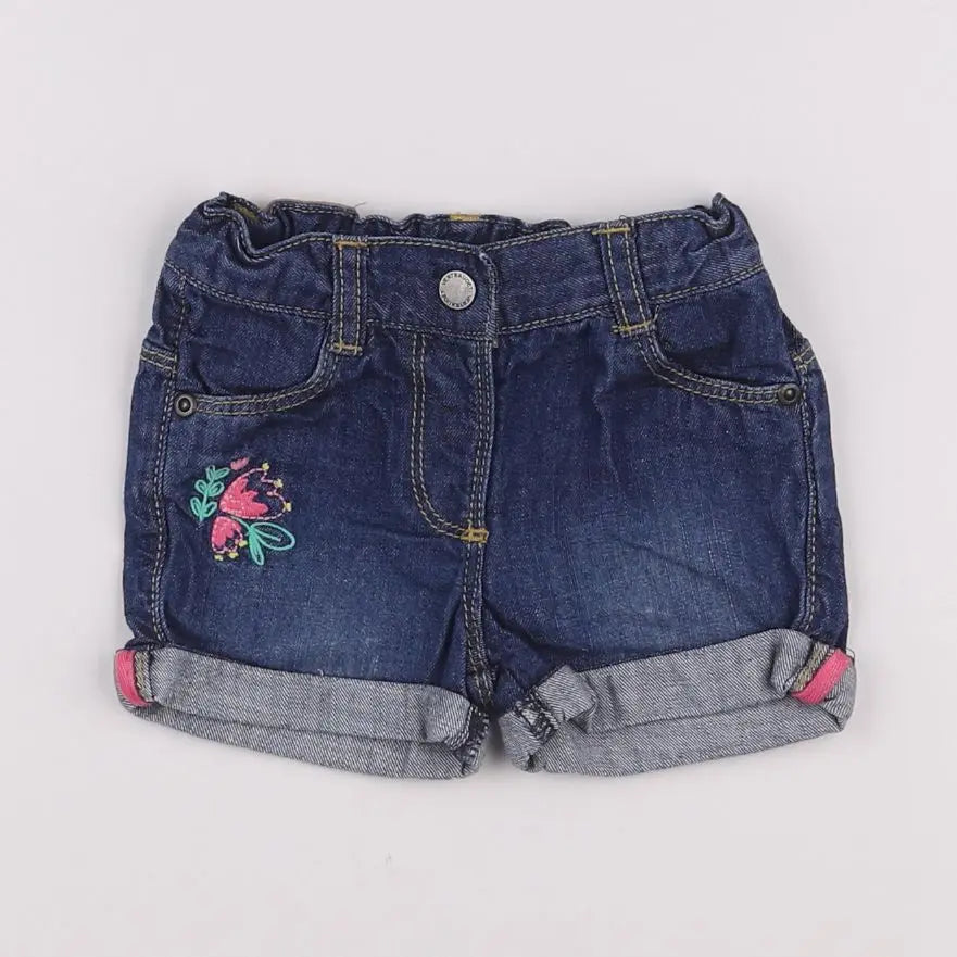 Vertbaudet - short bleu - 6 mois