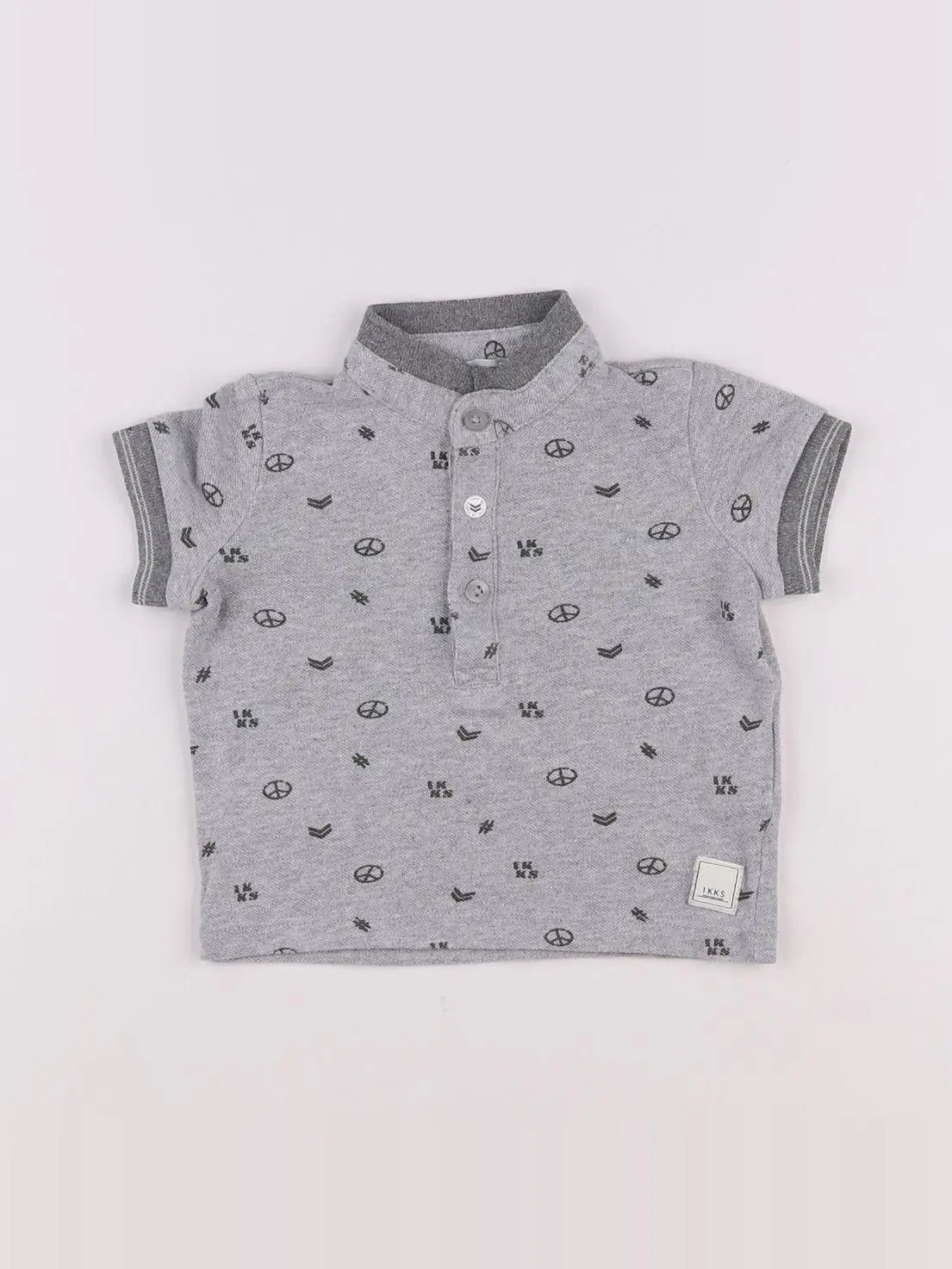 IKKS - polo gris - 6 mois