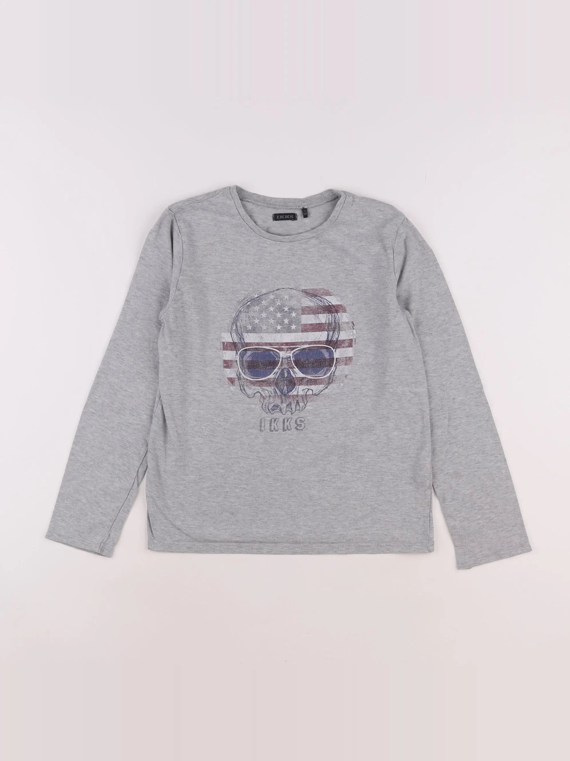 IKKS - tee-shirt gris - 10 ans