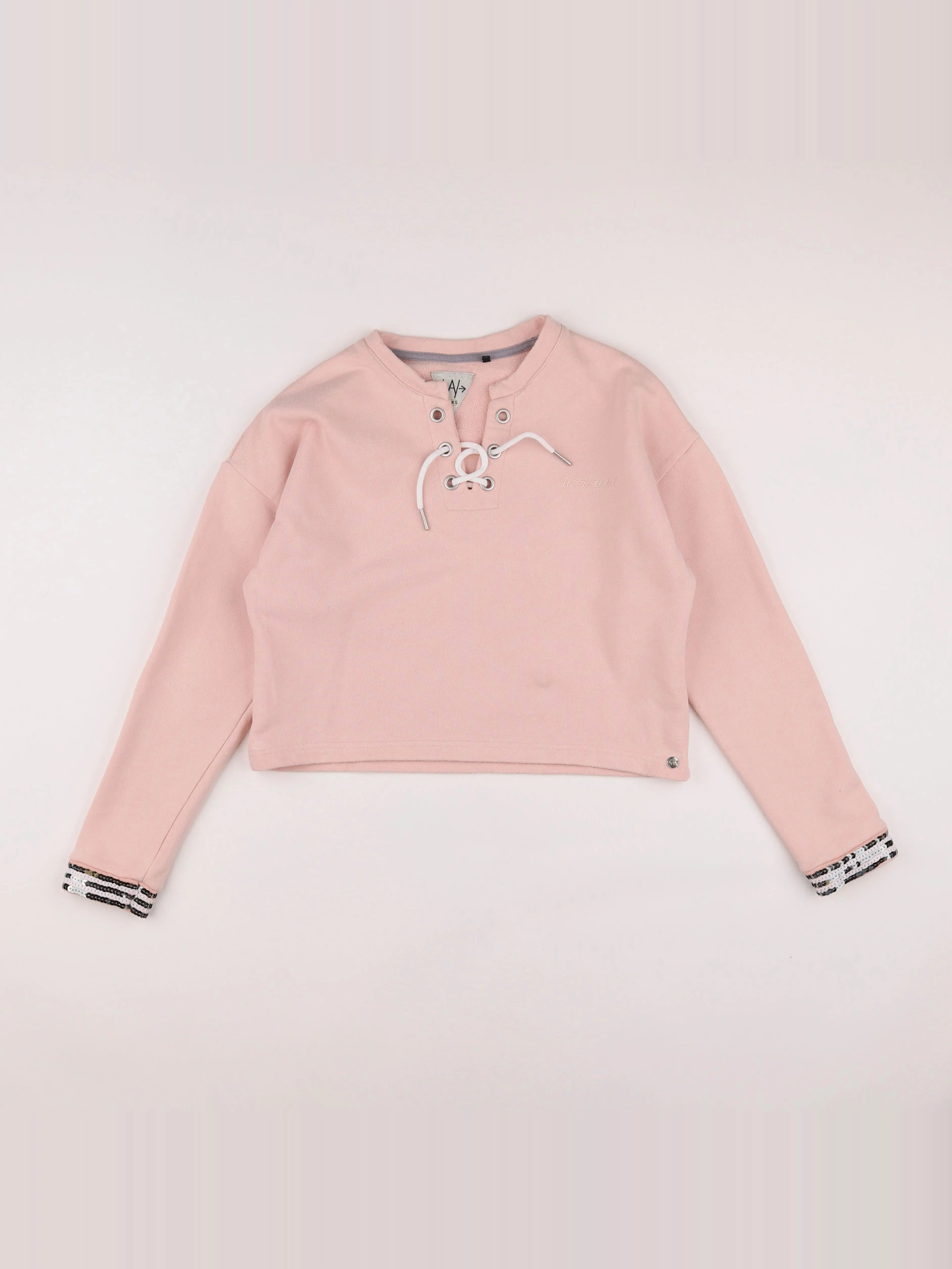 IKKS - sweat rose - 10 ans
