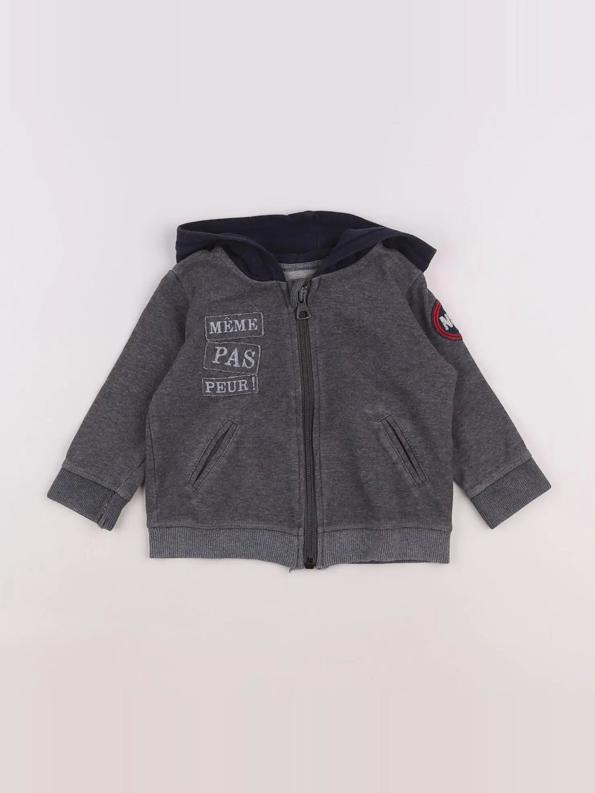 IKKS - sweat gris - 12 mois