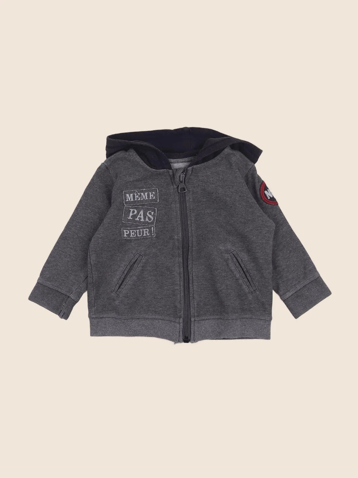 IKKS - sweat gris - 12 mois