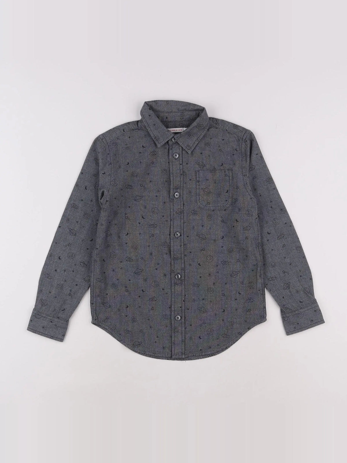 Monoprix - chemise gris - 6 ans