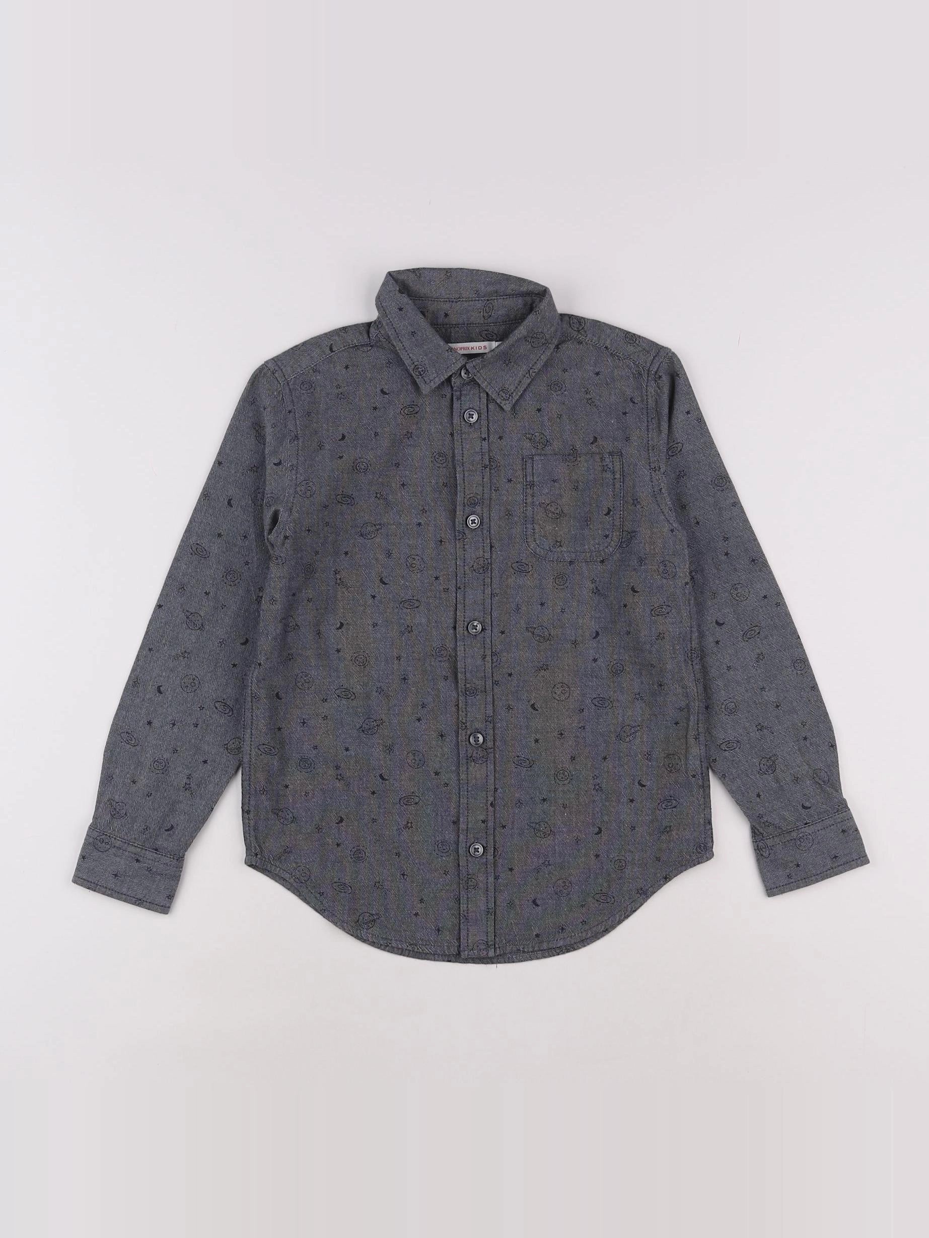 Monoprix - chemise gris - 6 ans