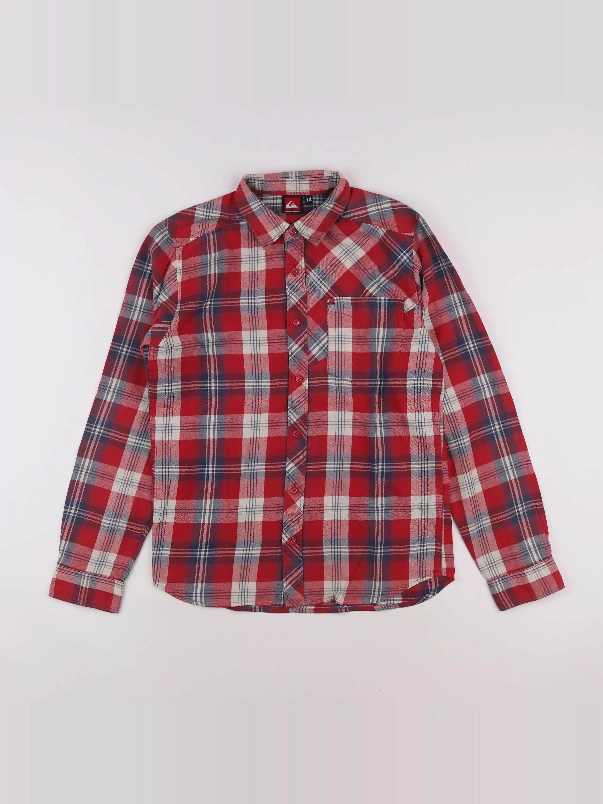 Quiksilver - chemise rouge - 14 ans