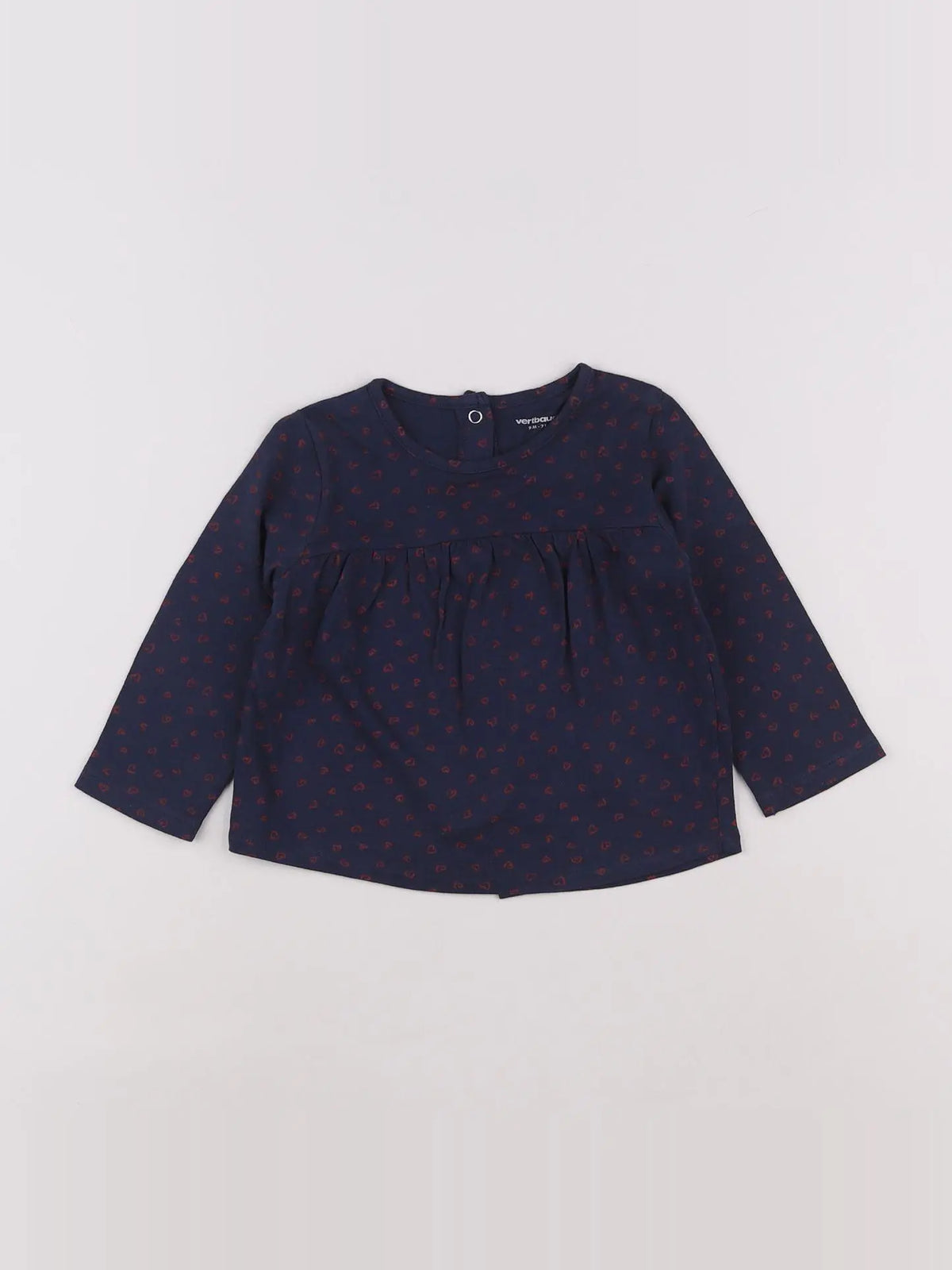 Vertbaudet - tee-shirt bleu - 9 mois