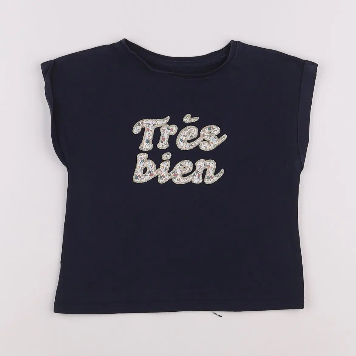 Vertbaudet - tee-shirt bleu - 2 ans