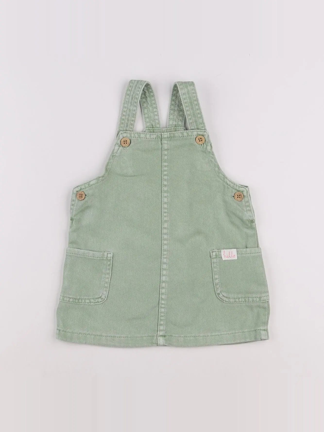 H&M - robe vert - 6/9 mois