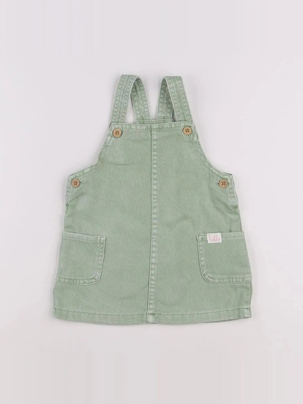 H&M - robe vert - 6/9 mois