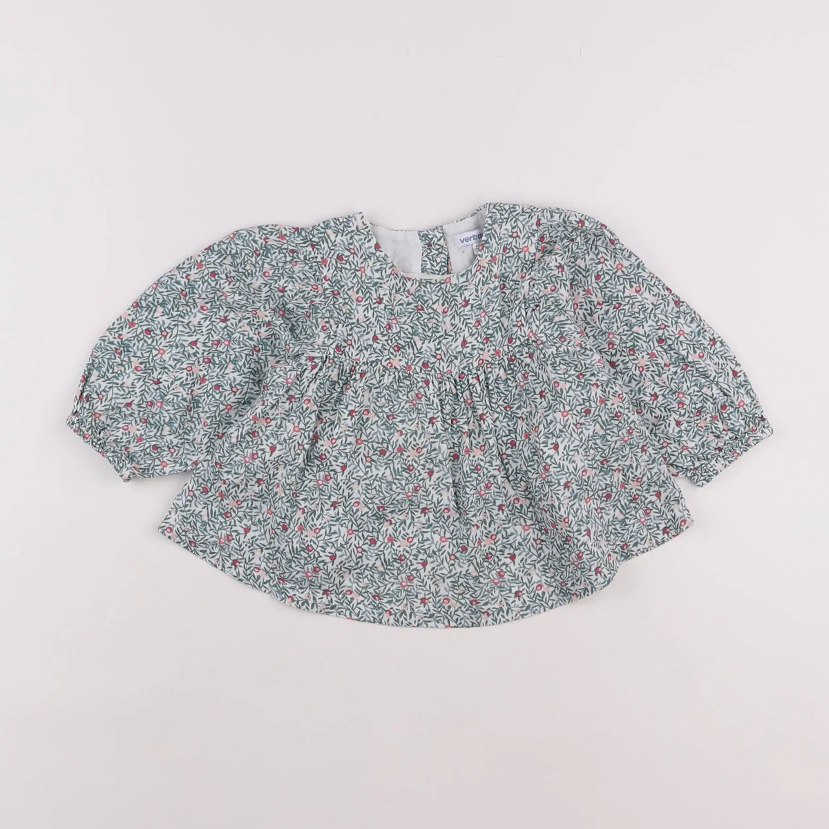 Vertbaudet - blouse vert - 18 mois