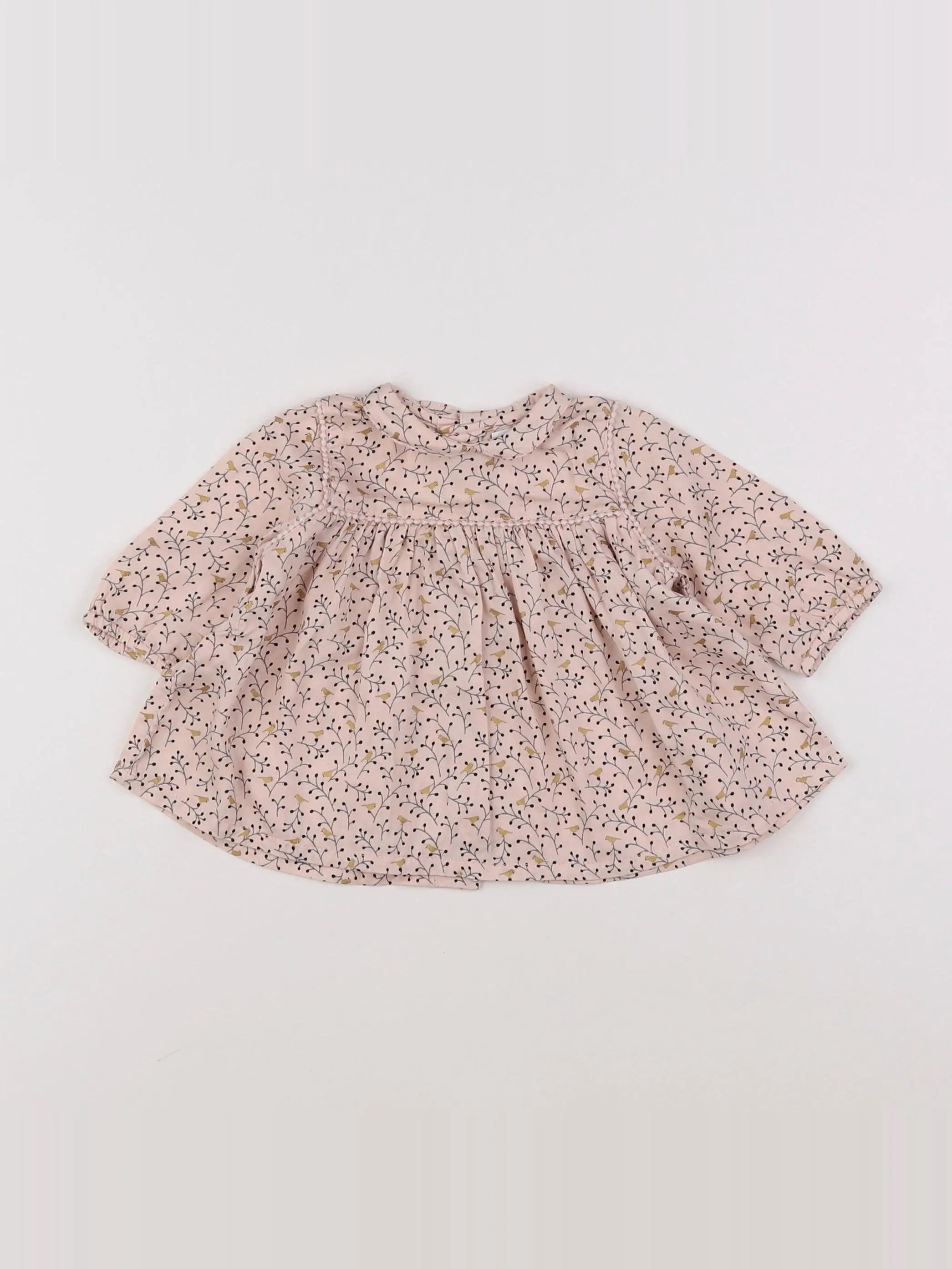 Boutchou - blouse beige - 3 mois