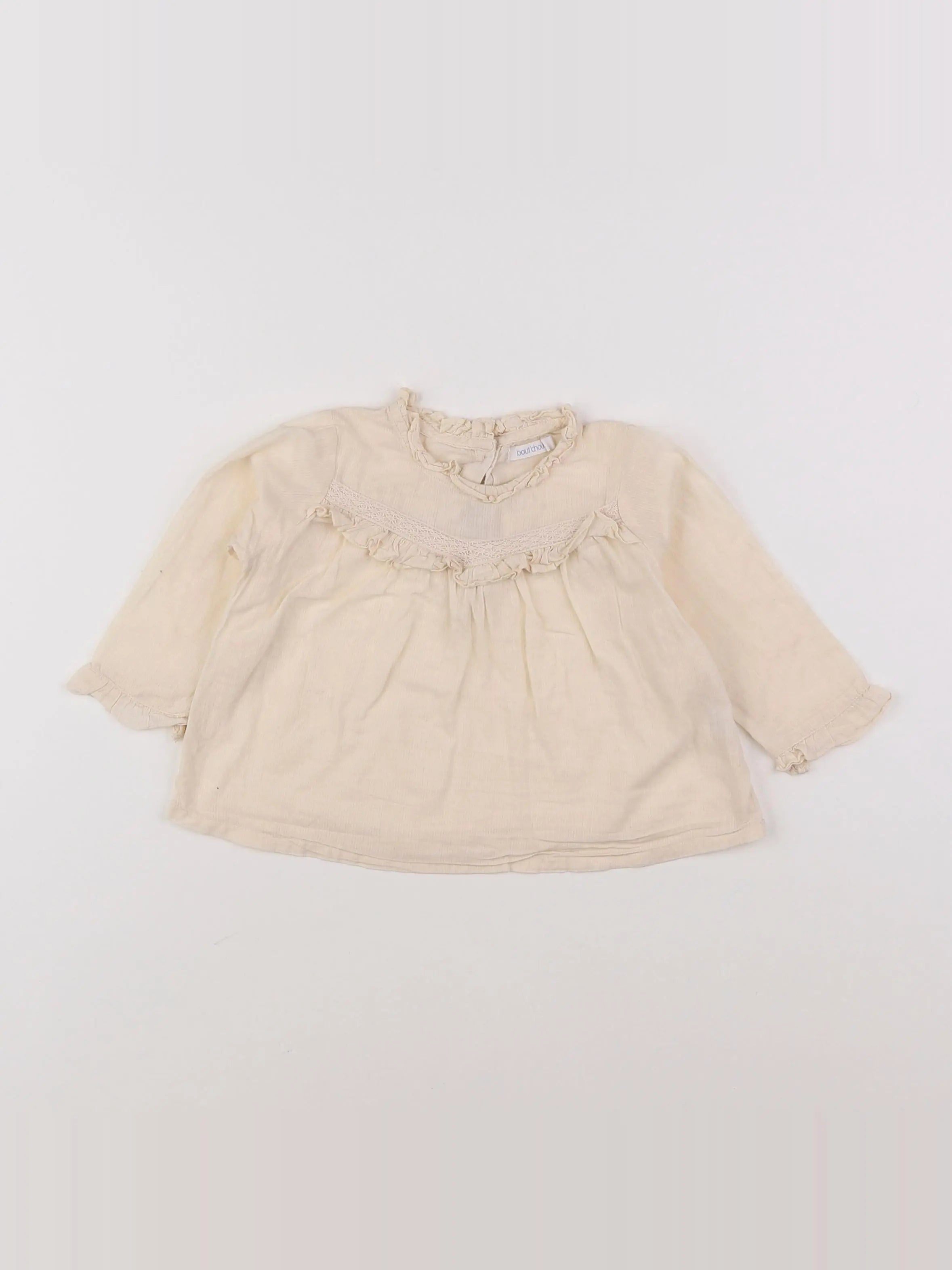 Boutchou - blouse beige - 9 mois