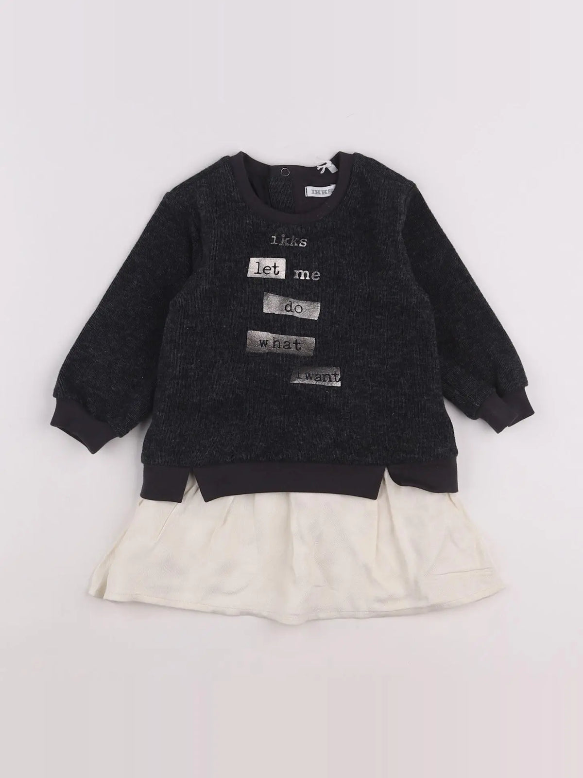IKKS - robe gris - 18 mois