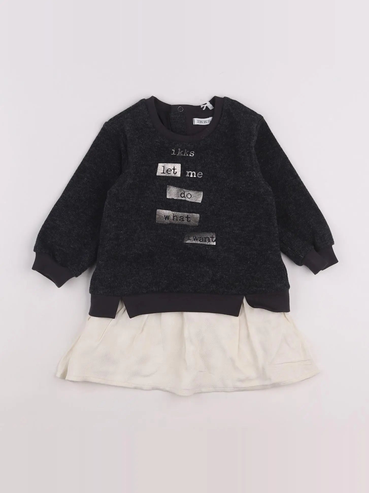 IKKS - robe gris - 18 mois