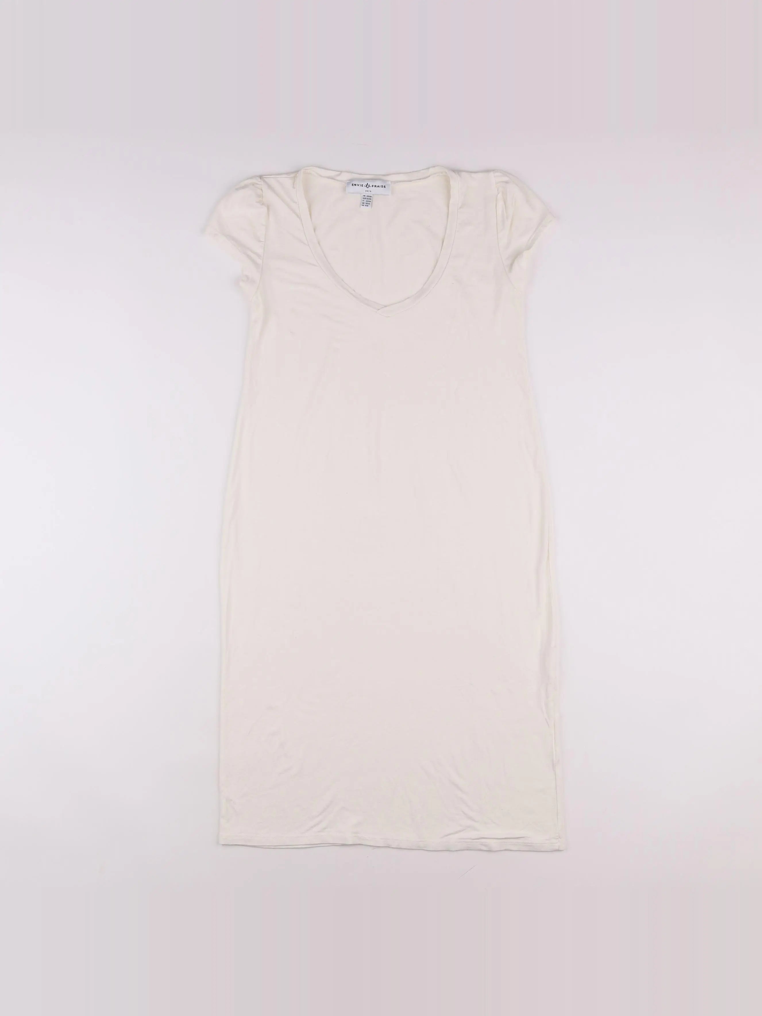 Envie de fraise - chemise de nuit grossesse blanc - 38 à 40