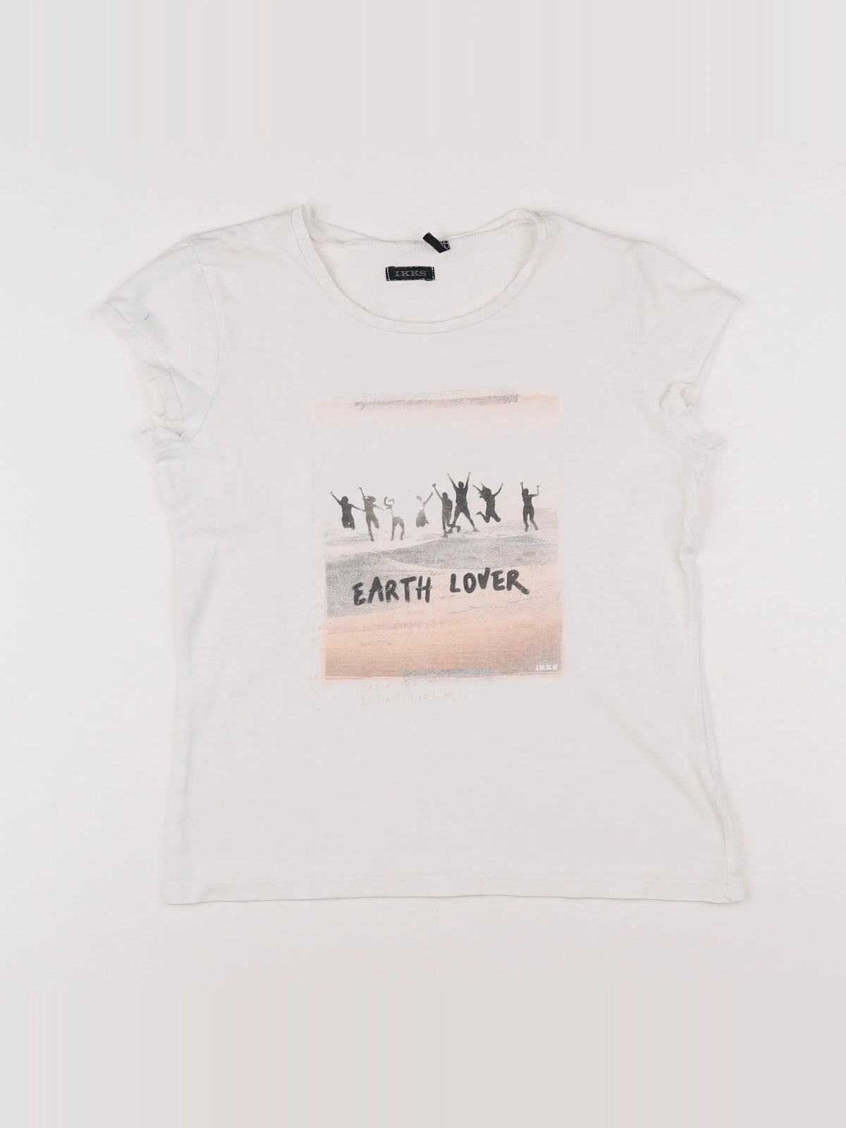 IKKS - tee-shirt blanc - 10 ans