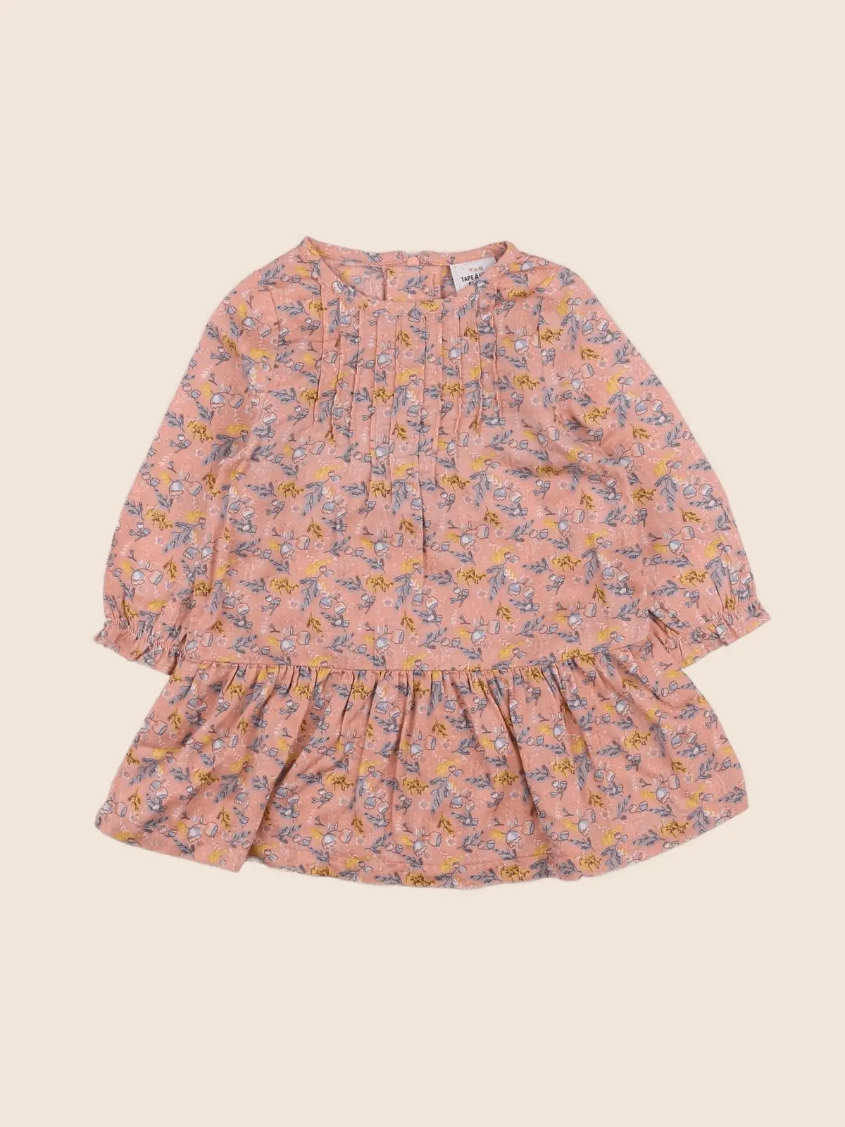 Tape à l'oeil - robe orange - 9 mois