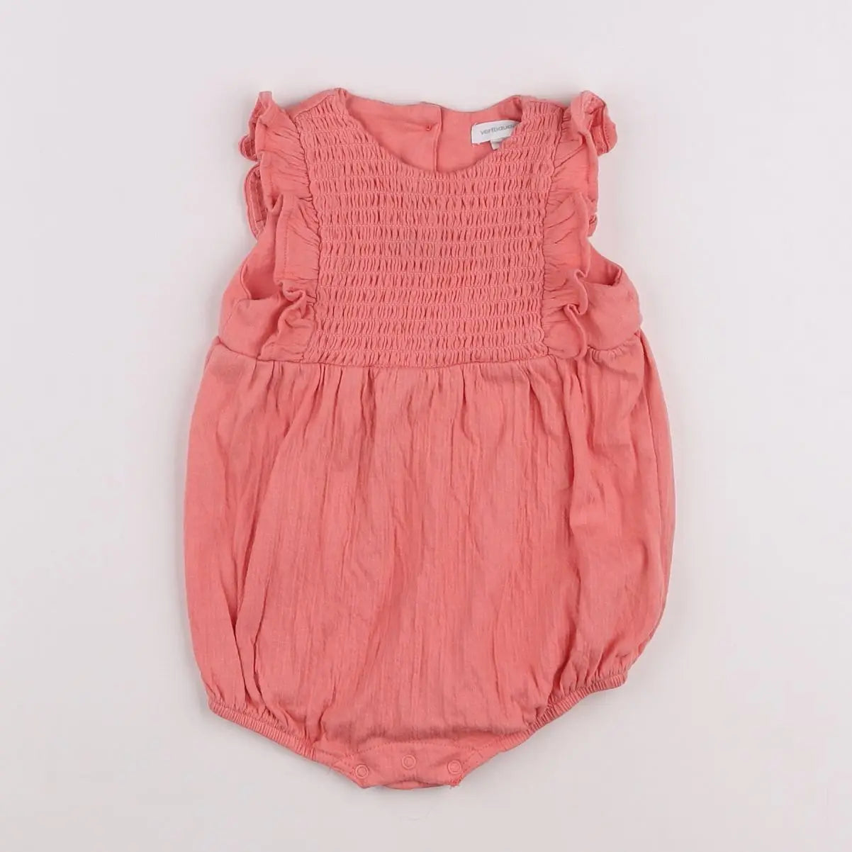 Vertbaudet - combinaison rose - 6 mois