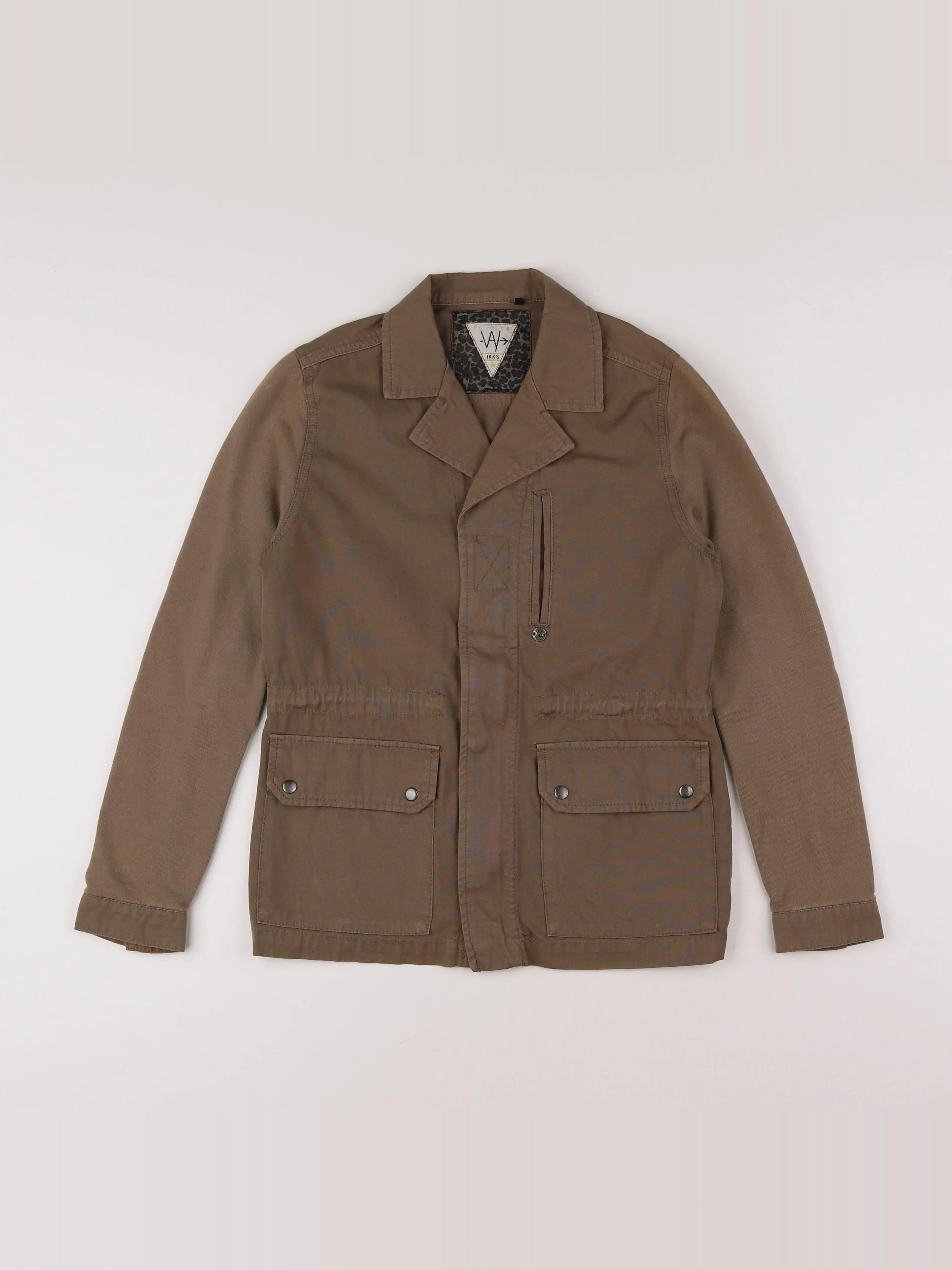IKKS - veste imprimé au dos marron - 10 ans