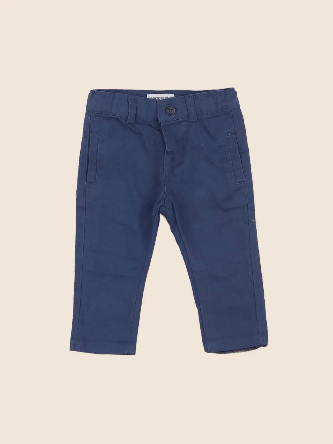 Vertbaudet - pantalon bleu - 3 mois