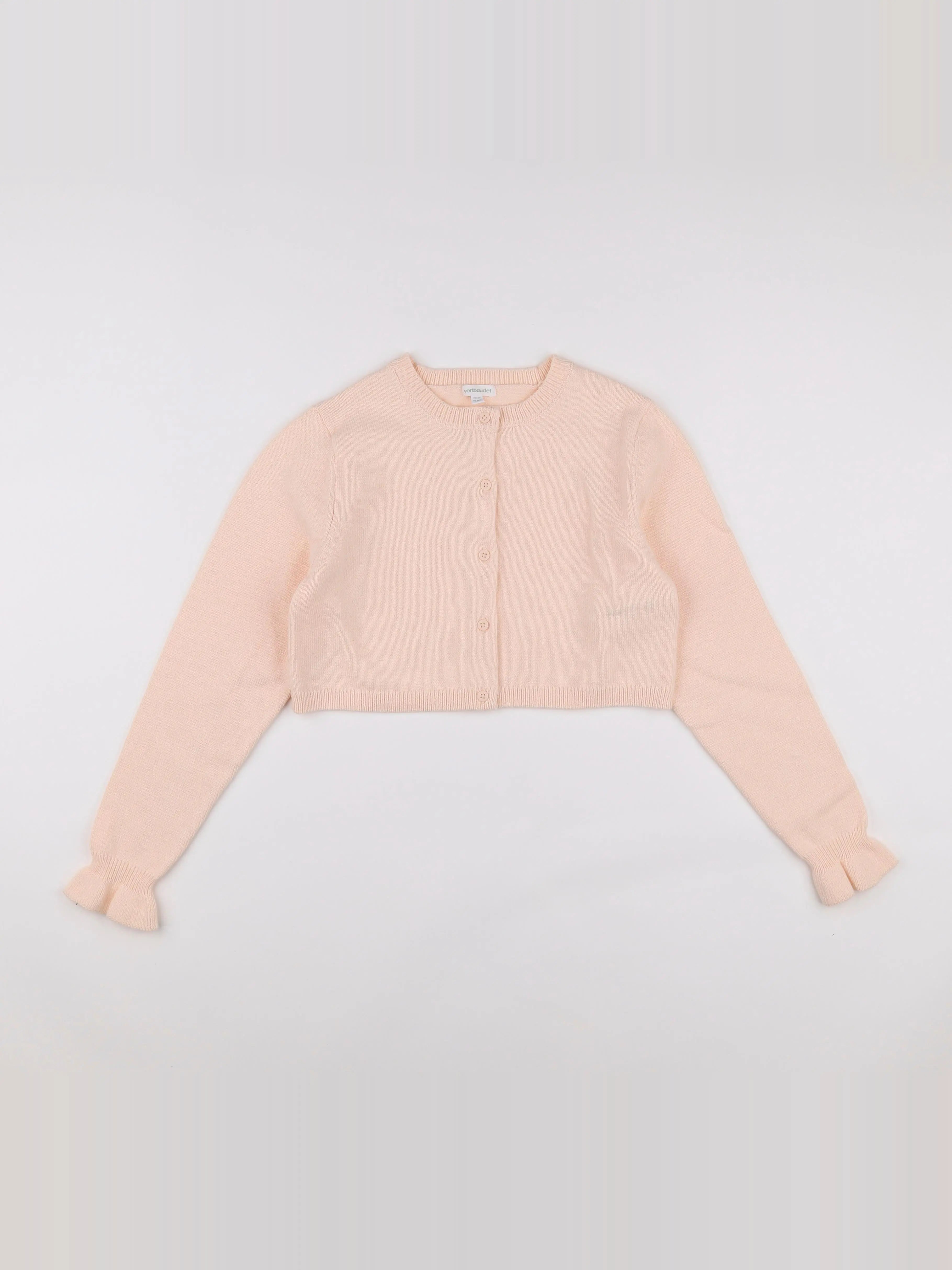 Vertbaudet - gilet orange - 10 ans