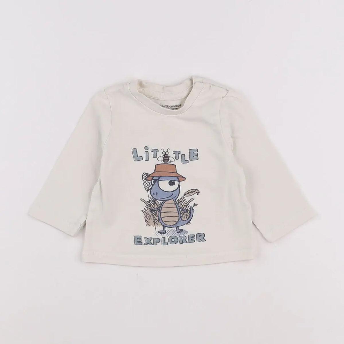 Vertbaudet - tee-shirt beige - 3 mois