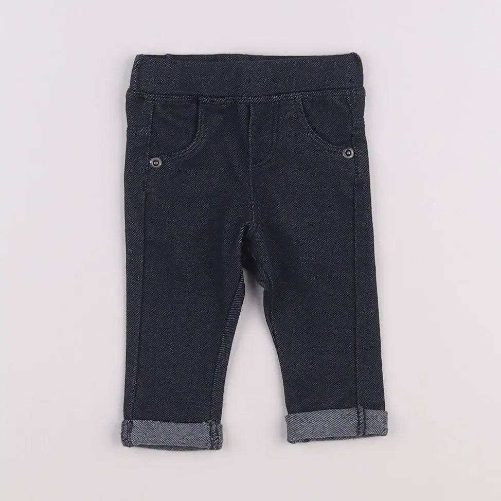 Vertbaudet - jegging bleu - 3 mois
