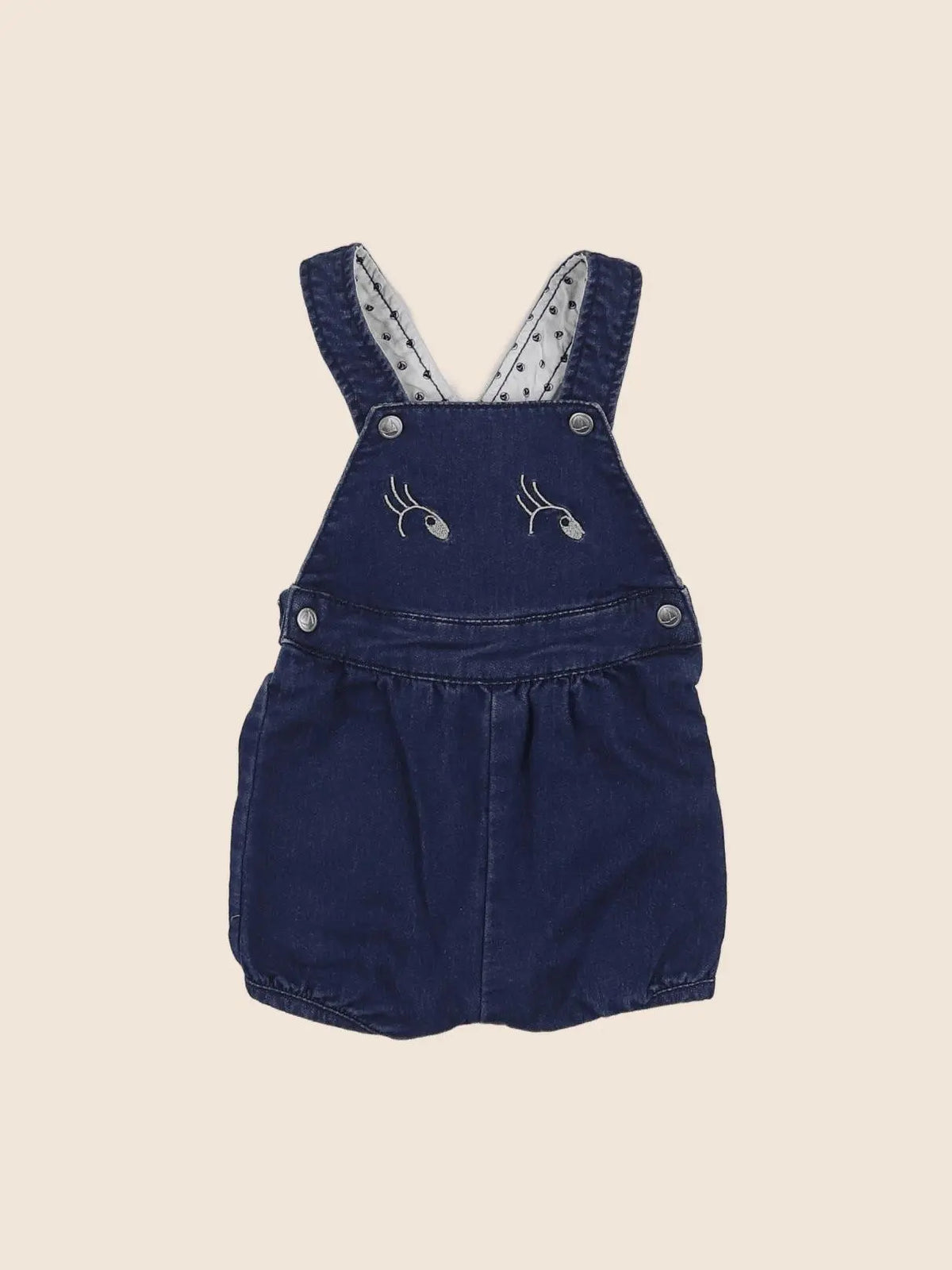 Petit Bateau - combinaison bleu - 3 mois