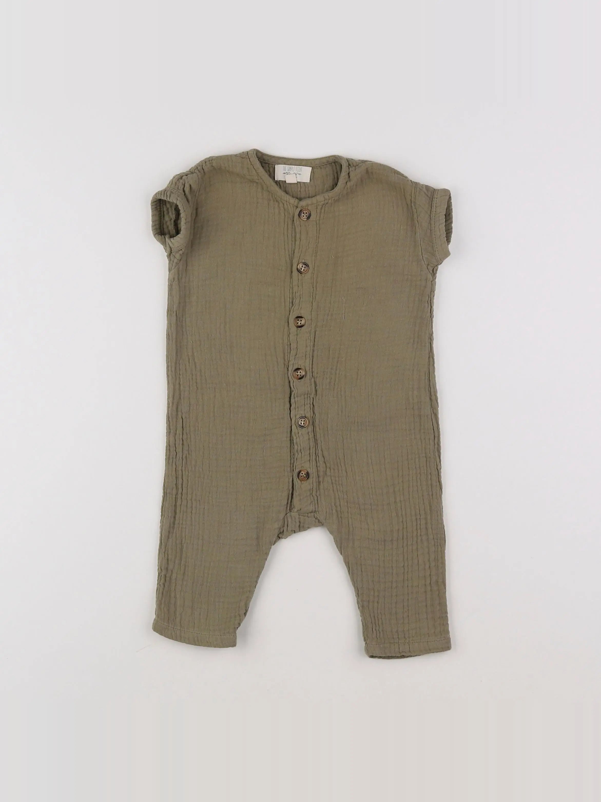 The Simple Folk - combinaison vert - 3/6 mois