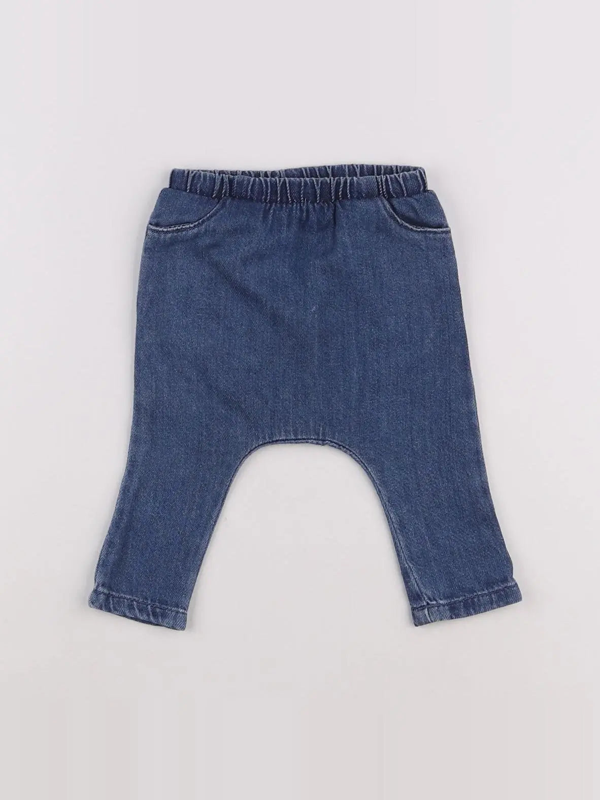 Vertbaudet - sarouel bleu - 1 mois