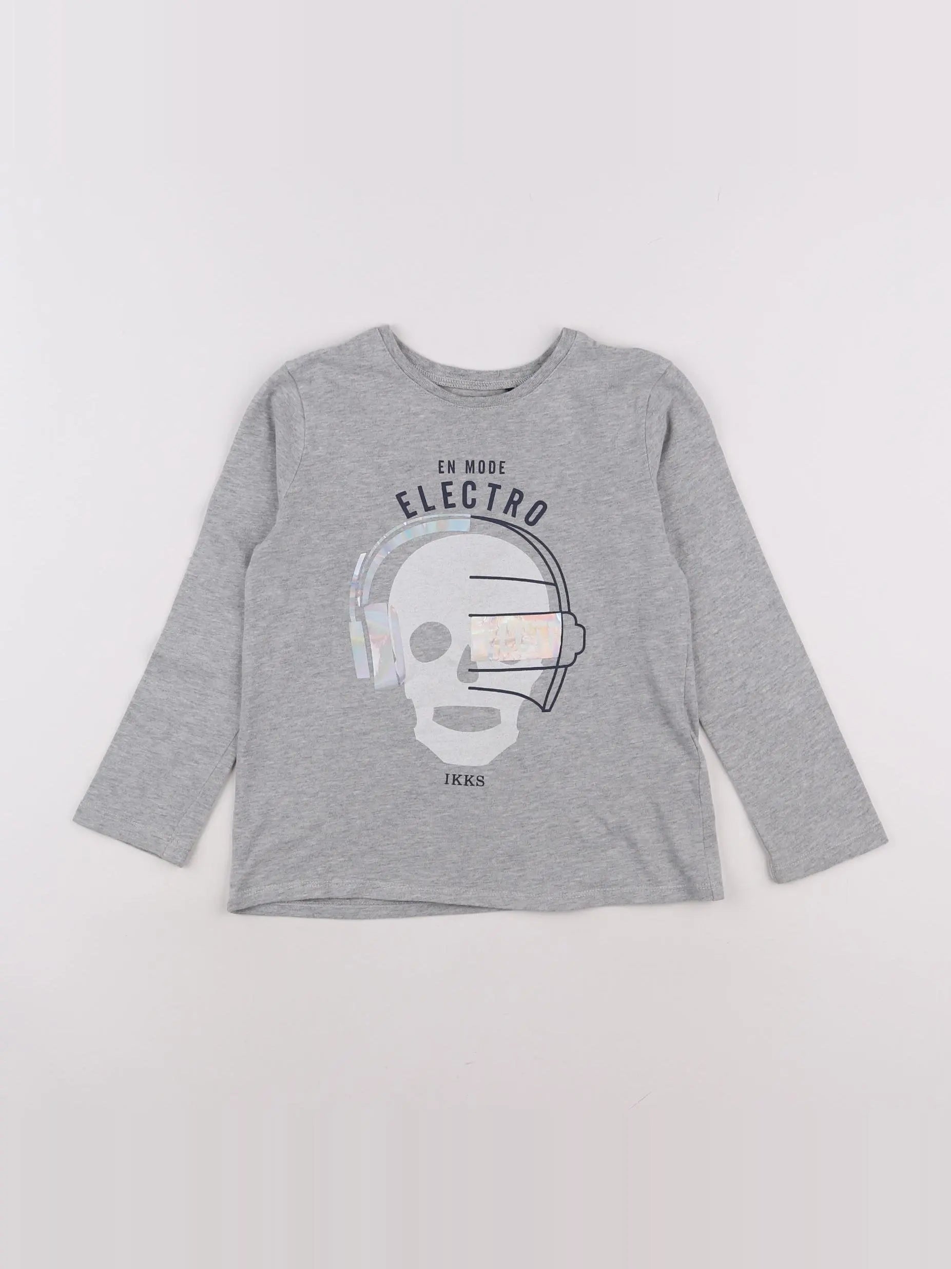 IKKS - tee-shirt gris - 5 ans