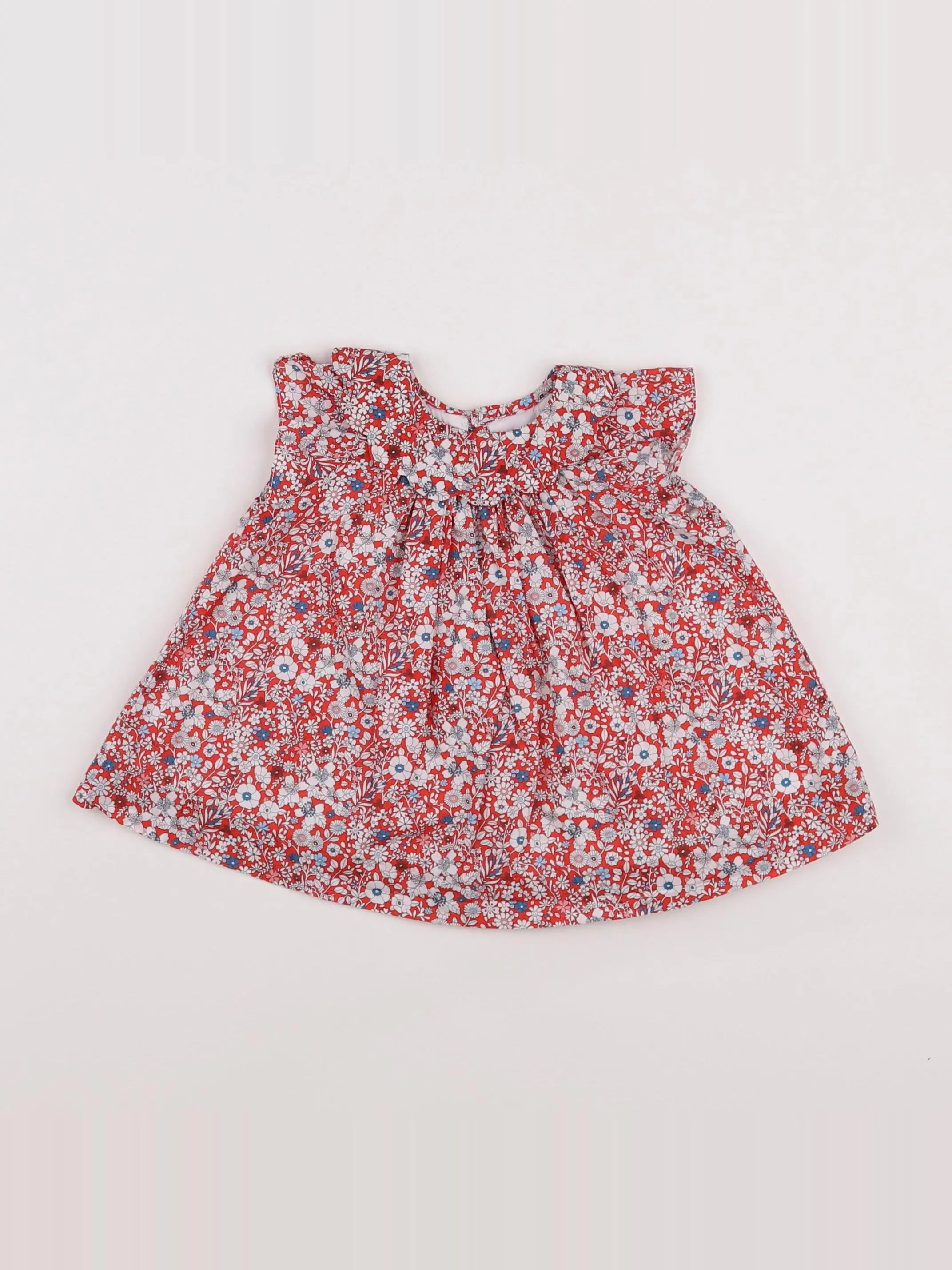 Jacadi - robe liberty multicolore - 6 mois