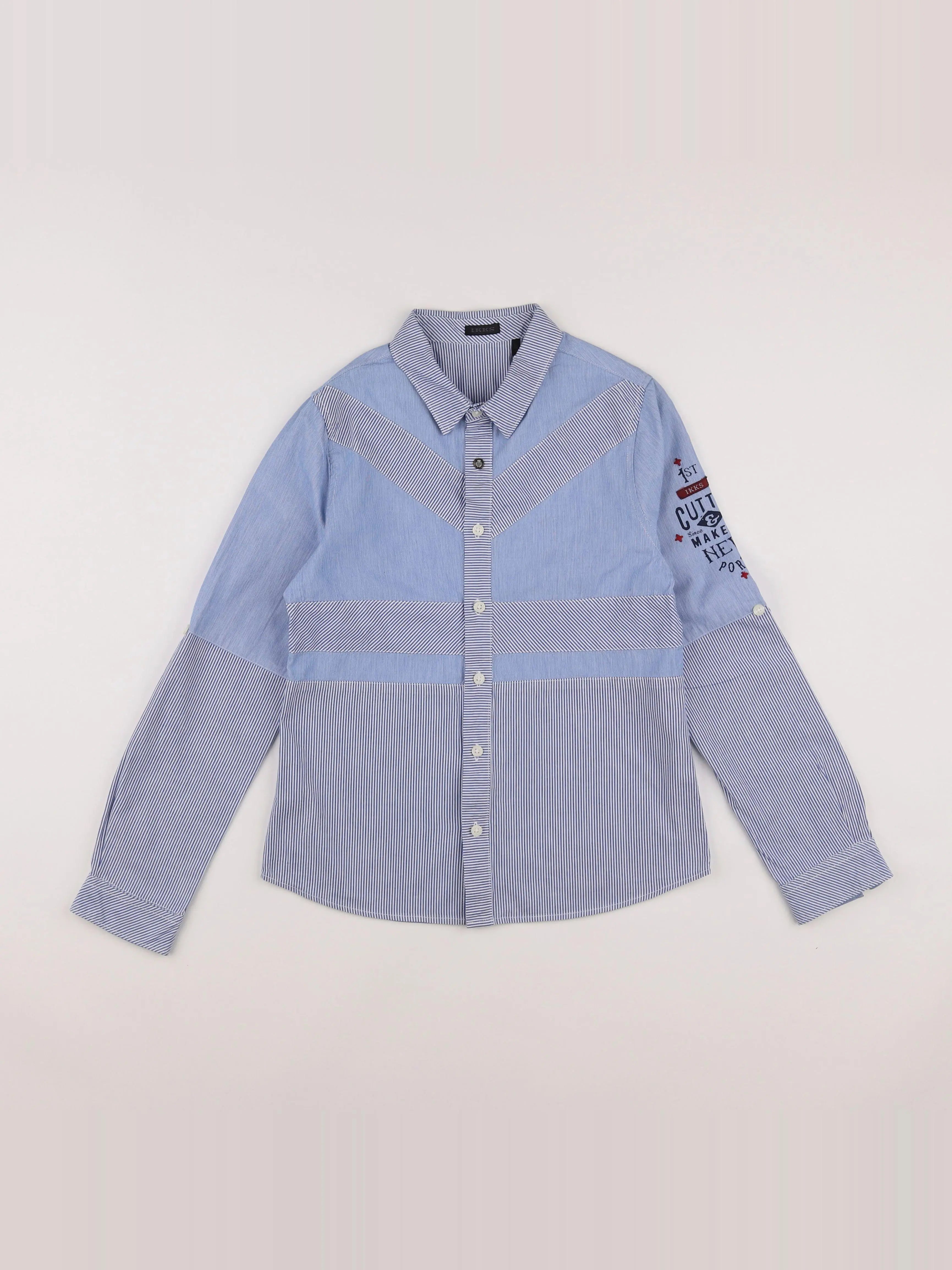 IKKS - chemise bleu - 10 ans