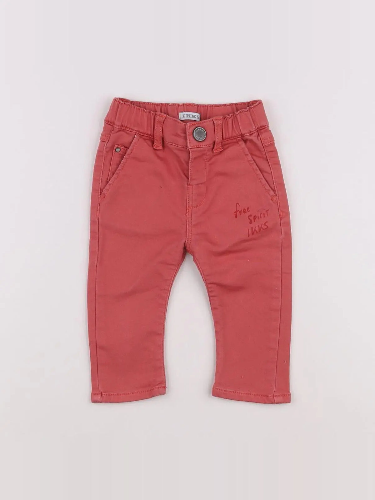 IKKS - pantalon rouge - 6 mois