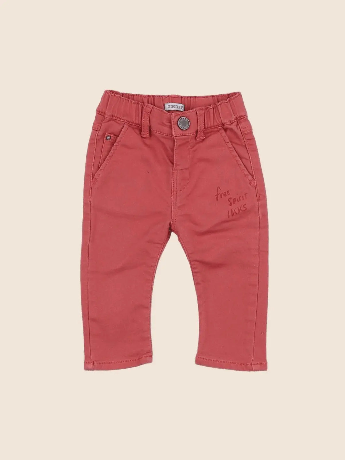 IKKS - pantalon rouge - 6 mois