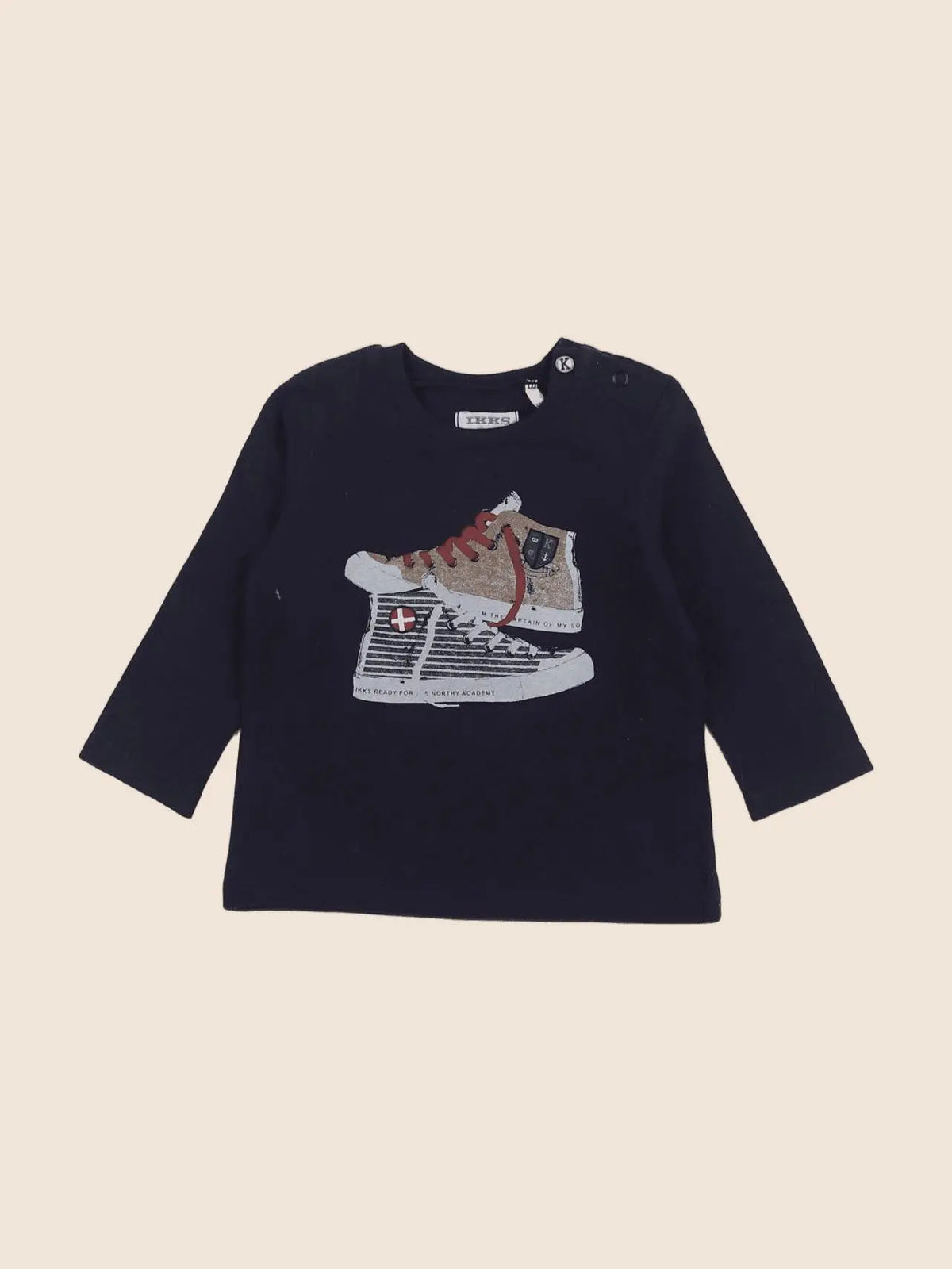 IKKS - tee-shirt bleu - 6 mois