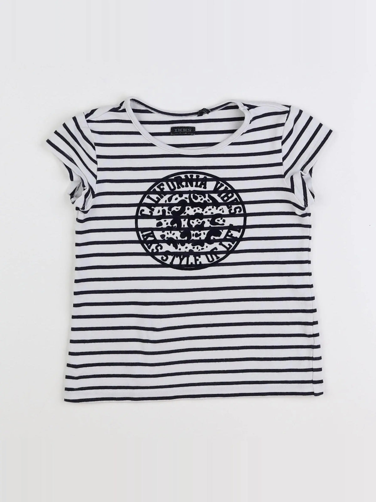 IKKS - tee-shirt blanc - 6 ans