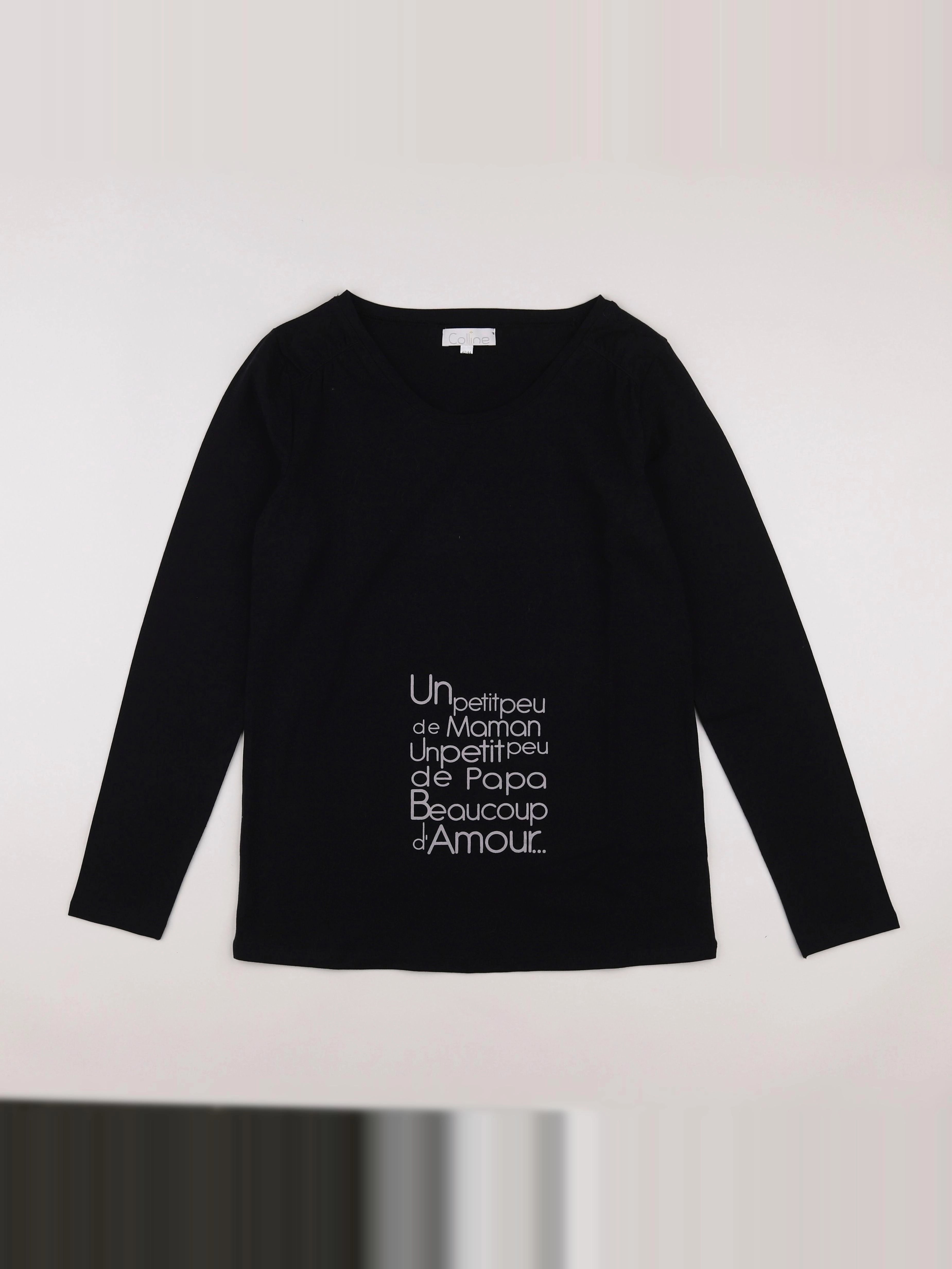 Vertbaudet - tee-shirt grossesse noir - 42 à 44