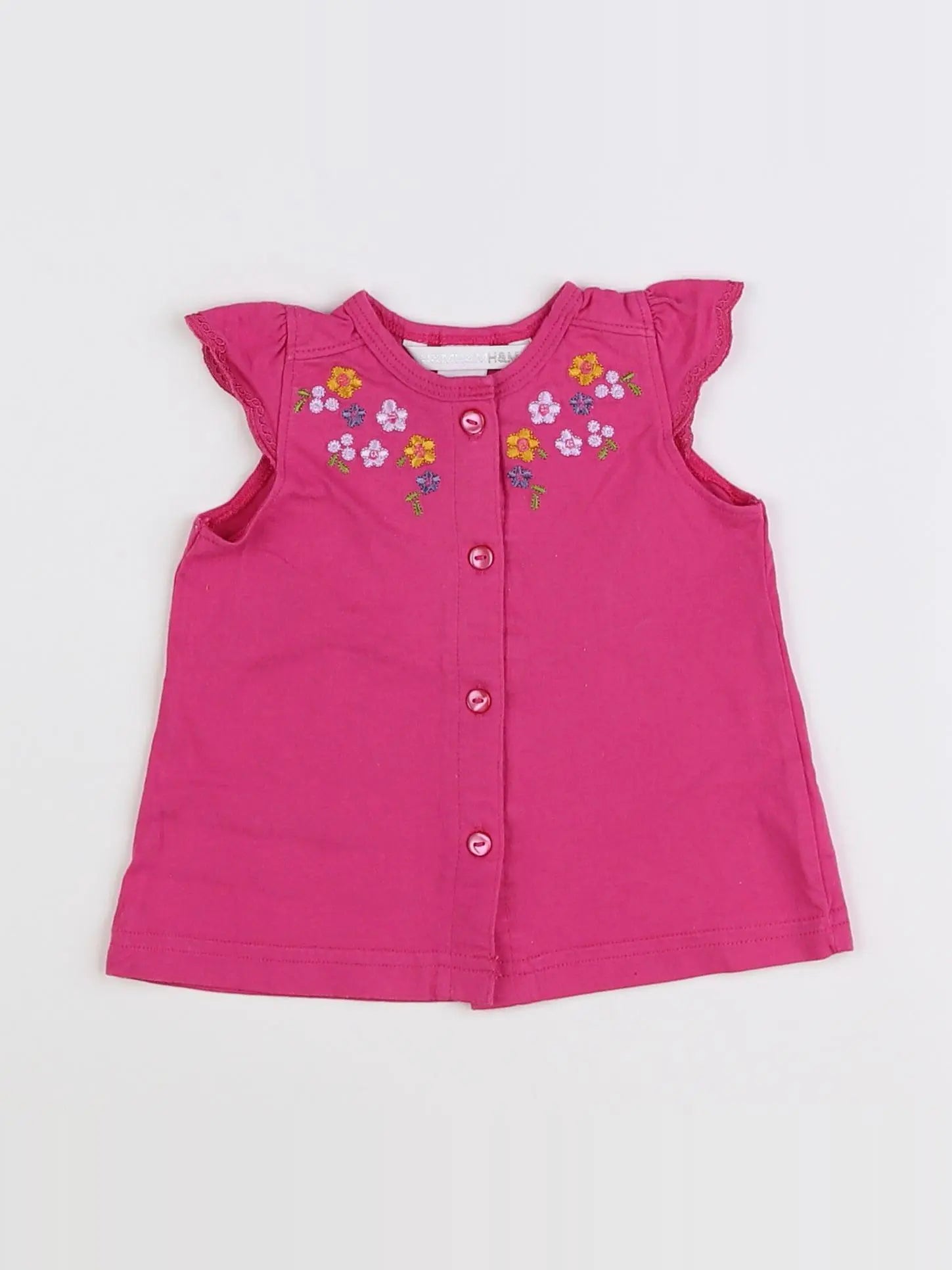 H&M - débardeur rose - 6 mois