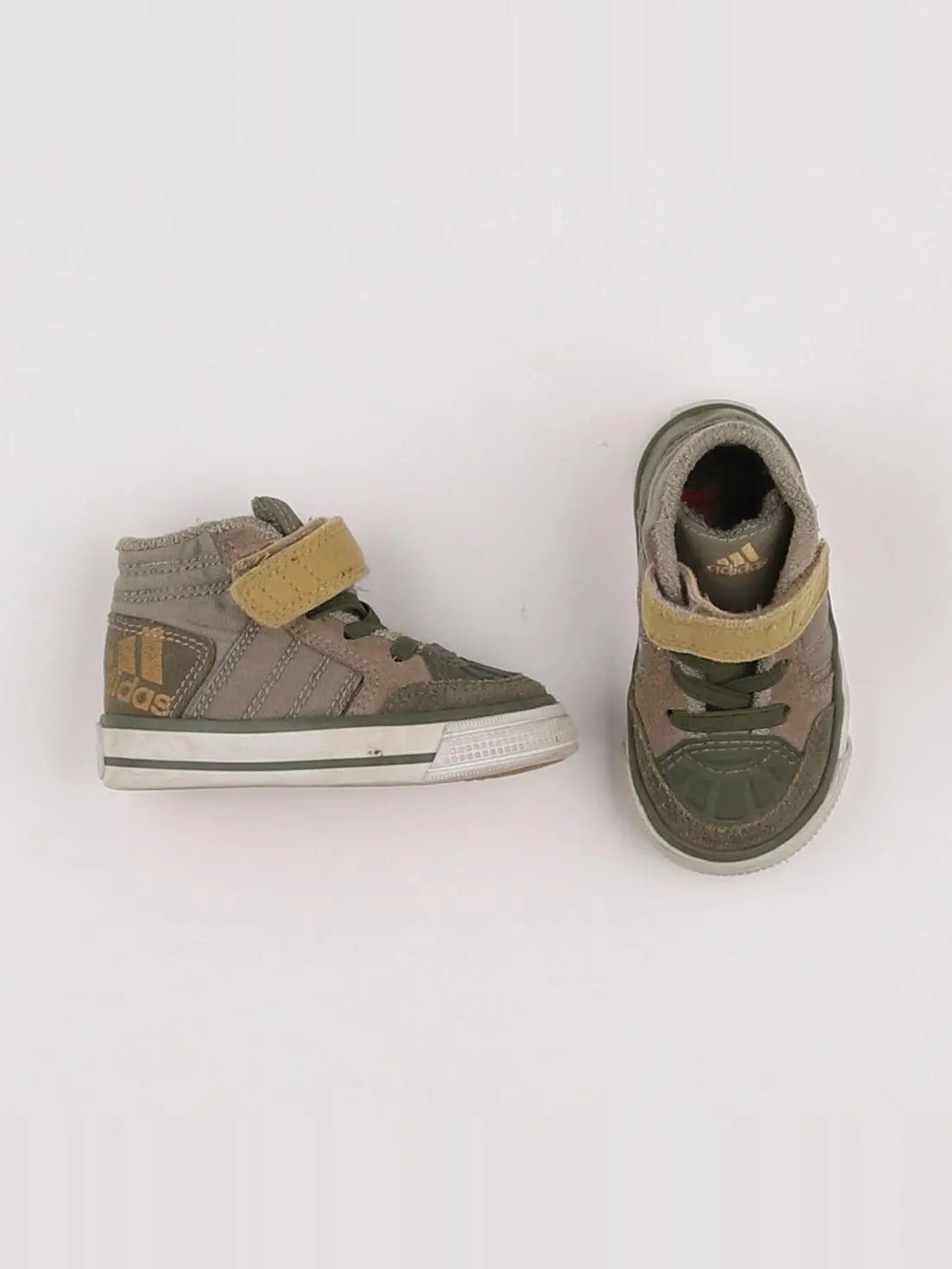 Adidas - tennis à scratch/ lacets vert - pointure 19