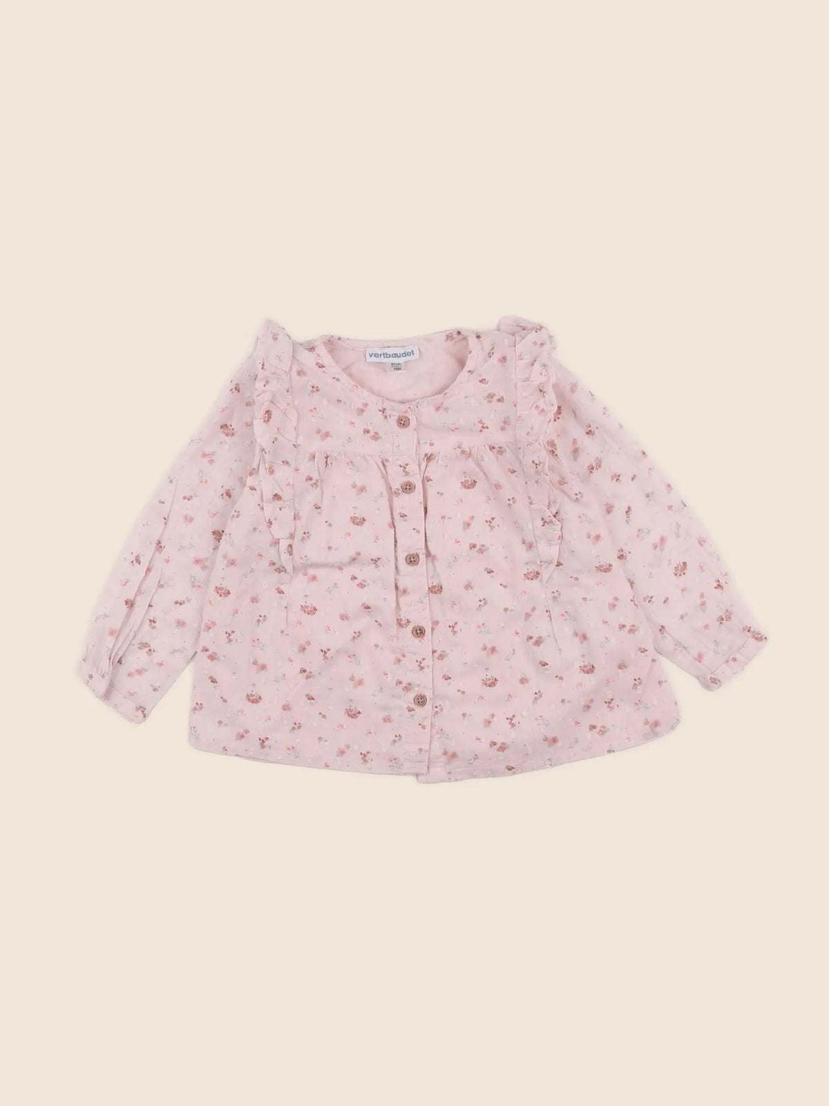 Vertbaudet - blouse rose - 18 mois