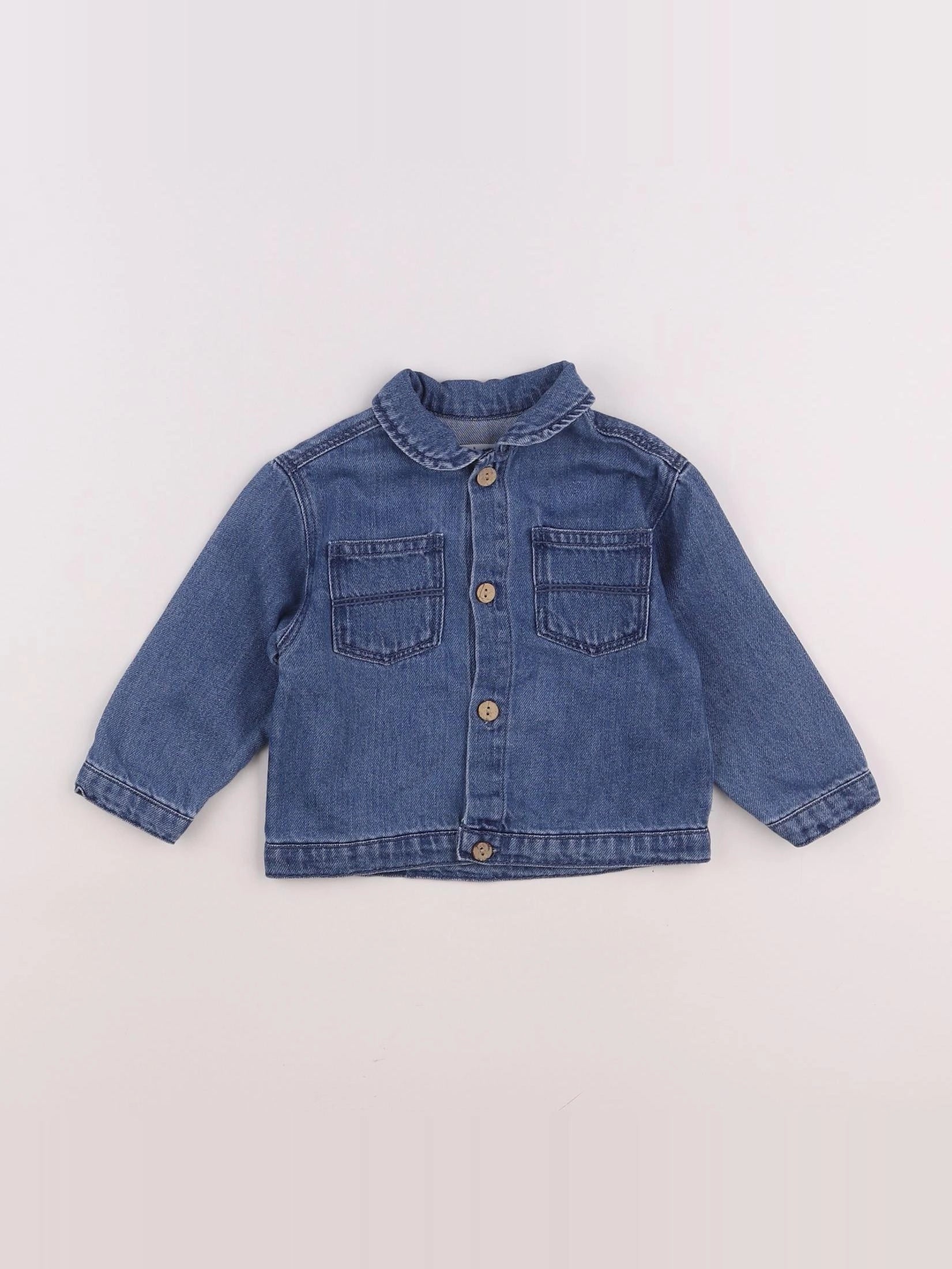 Zara - chemise bleu - 6/9 mois