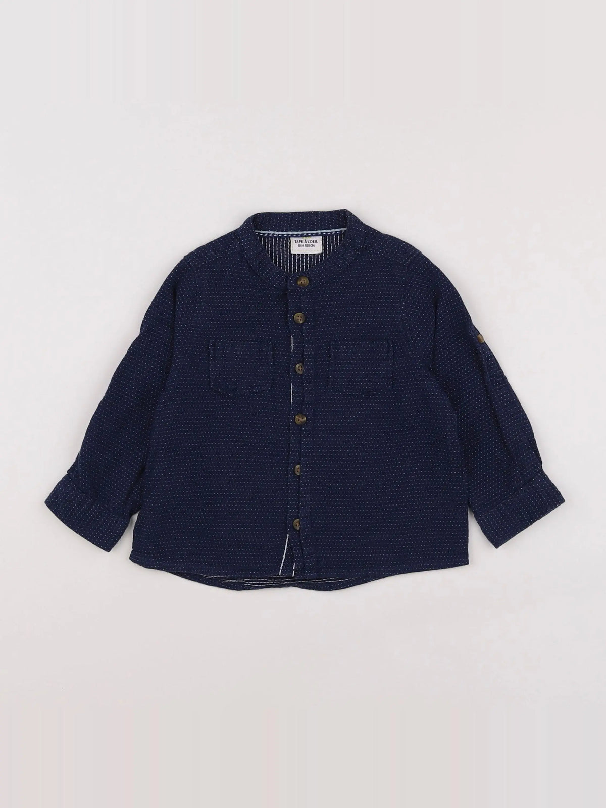 Tape à l'oeil - chemise bleu - 18 mois