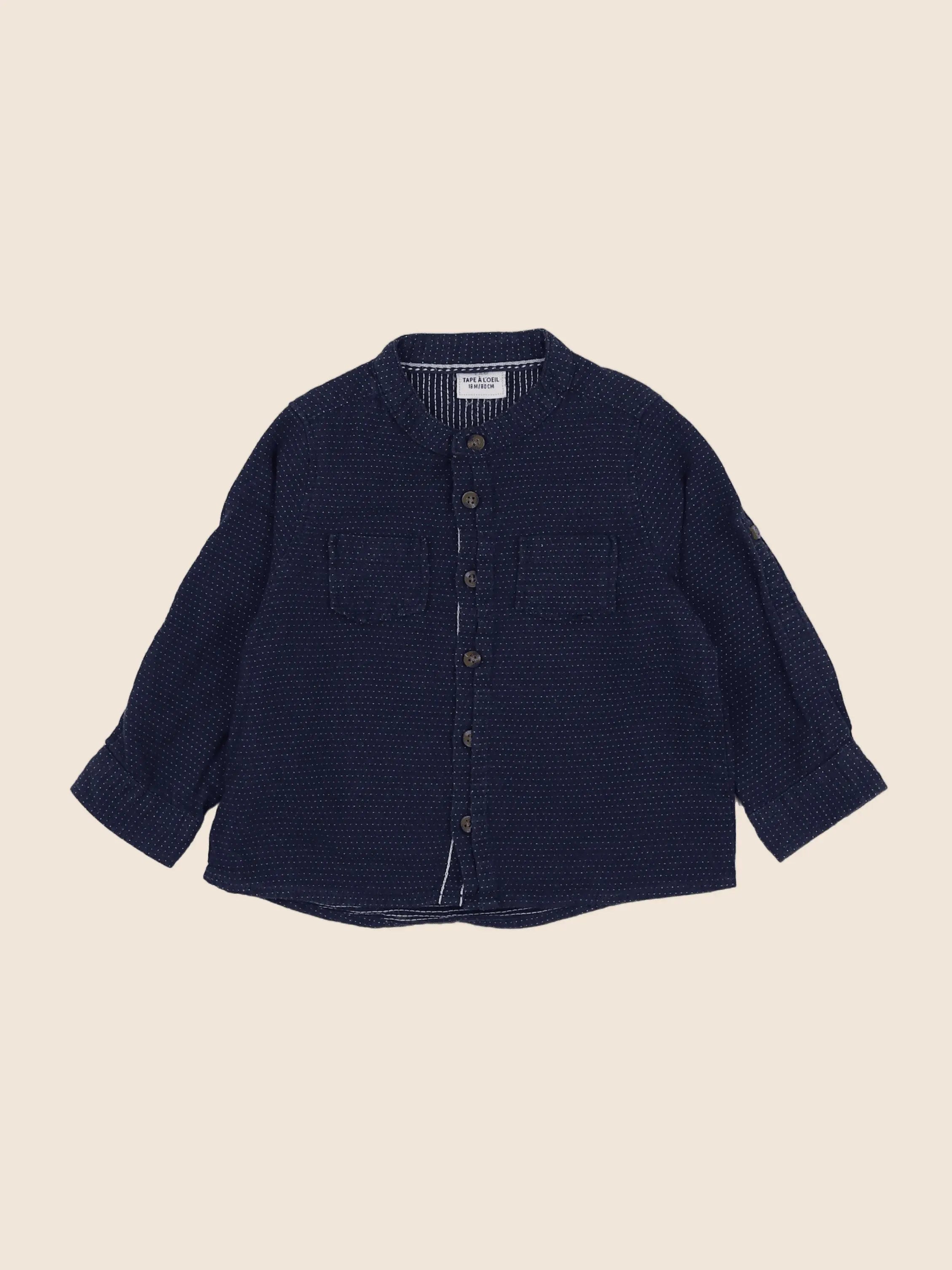 Tape à l'oeil - chemise bleu - 18 mois