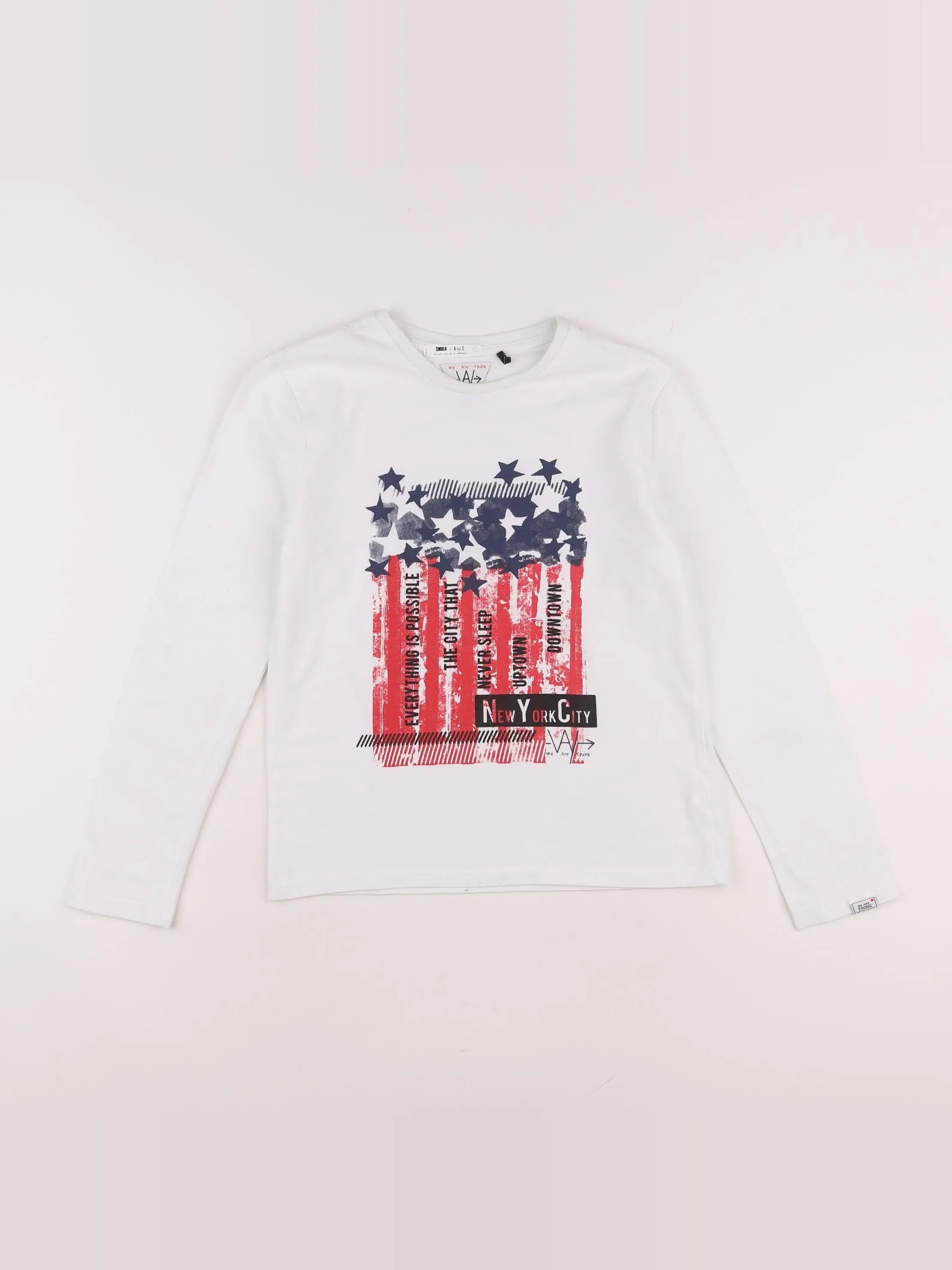 IKKS - tee-shirt blanc - 10 ans
